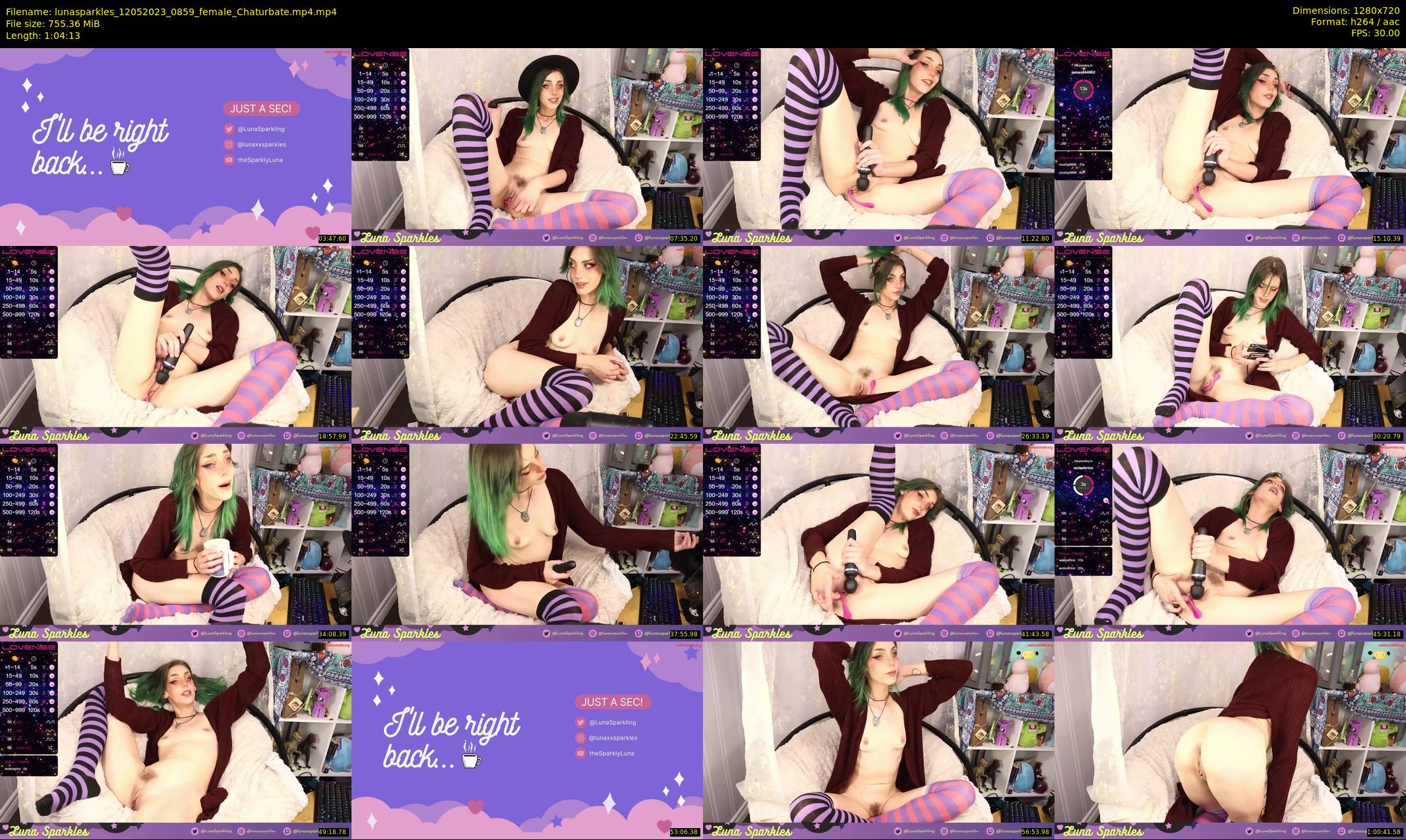 lunasparkles — 65 minute Chaturbate female cam show recording, 720p, May 12, 2023