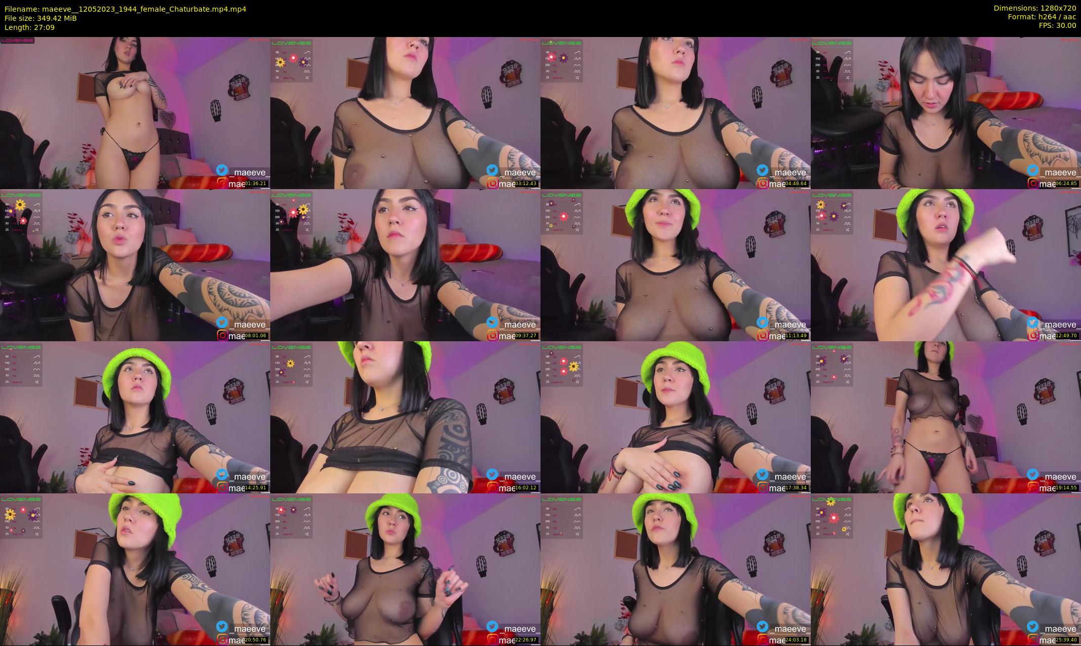 maeeve_ — 28 minute Chaturbate female cam show recording, 720p, May 12, 2023