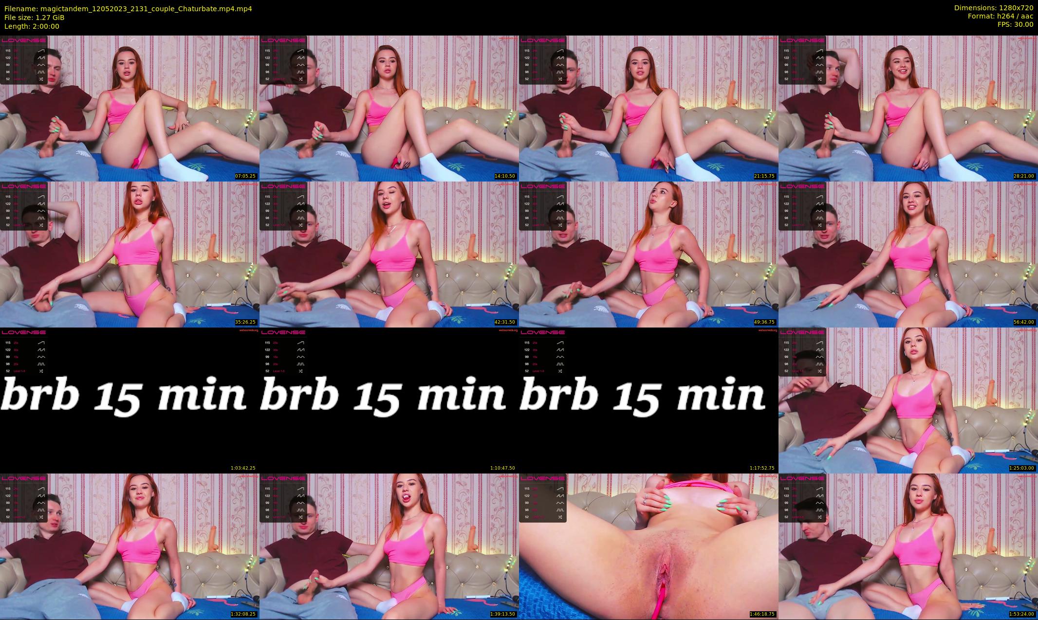 magictandem — 120 minute Chaturbate couple cam show recording, 720p, May 12, 2023