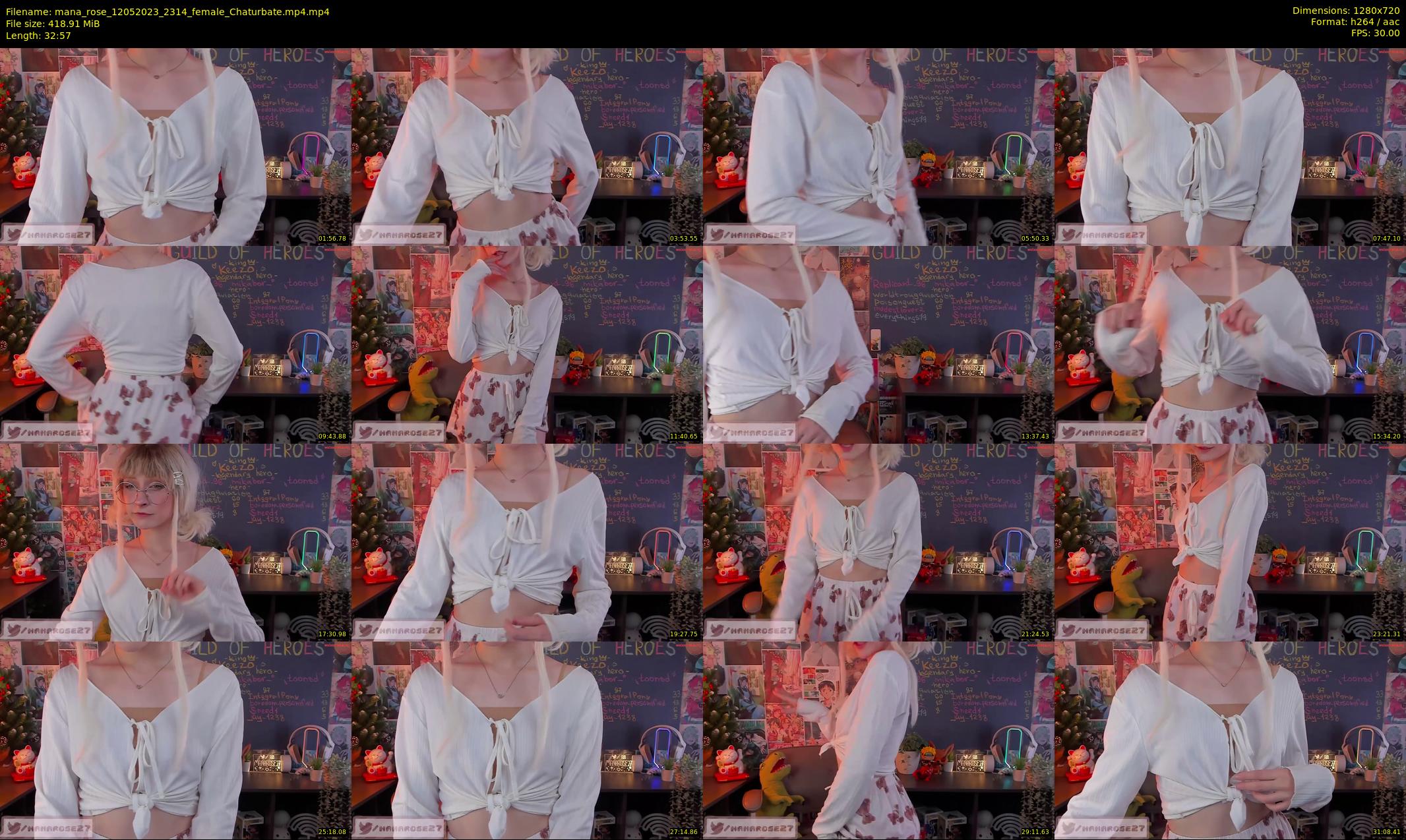 mana_rose — 33 minute Chaturbate female cam show recording, 720p, May 12, 2023