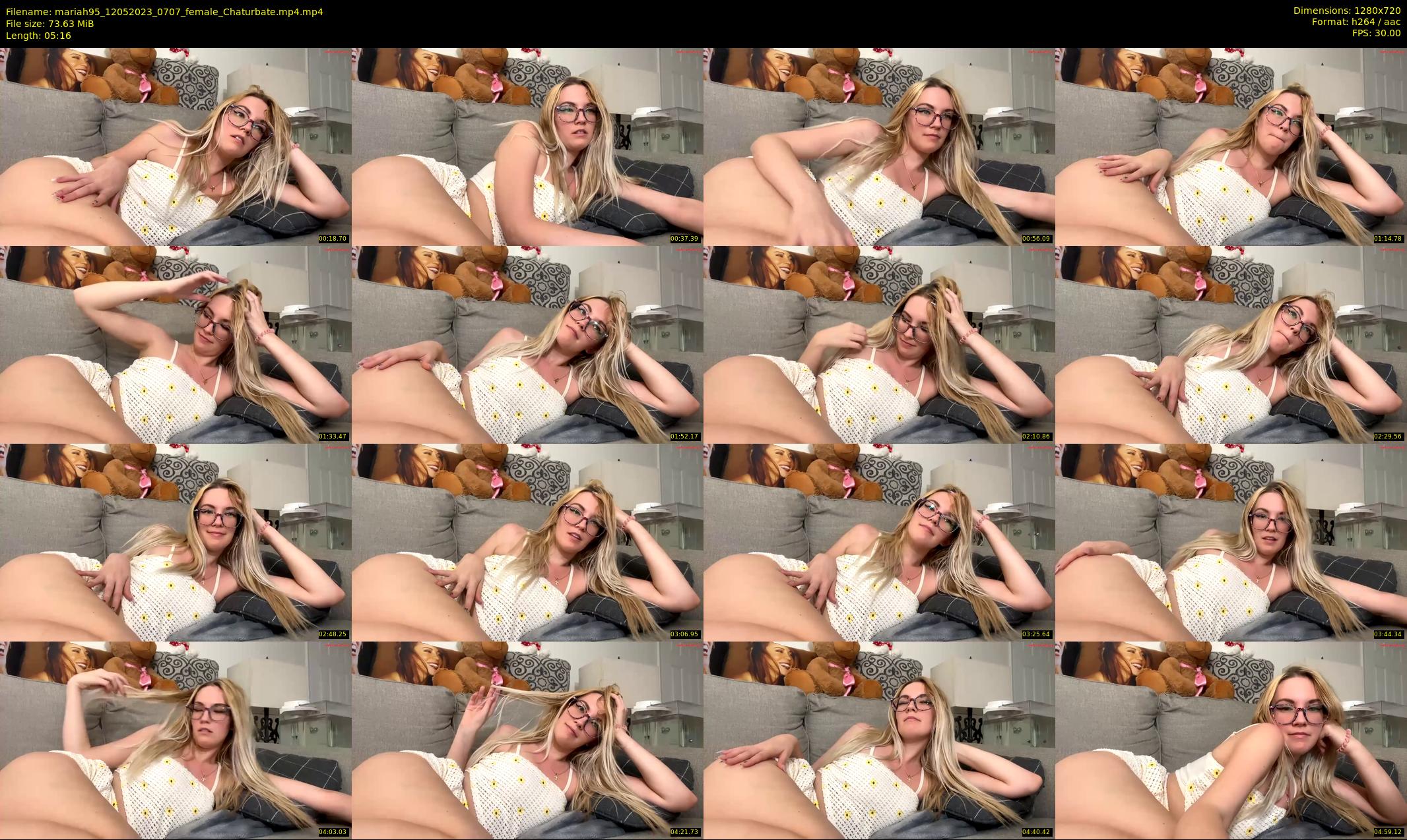 mariah95 — 6 minute Chaturbate female cam show recording, 720p, May 12, 2023
