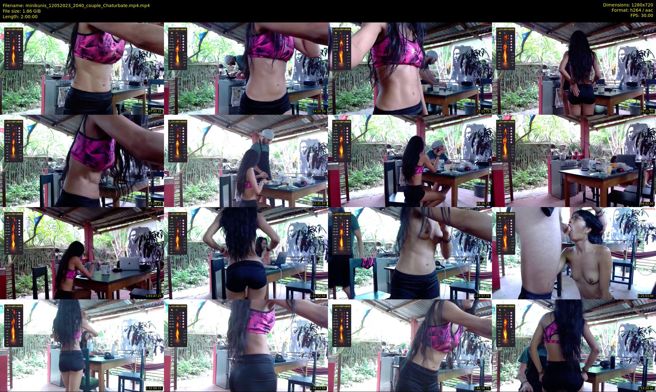minikunis — 120 minute Chaturbate couple cam show recording, 720p, May 12, 2023