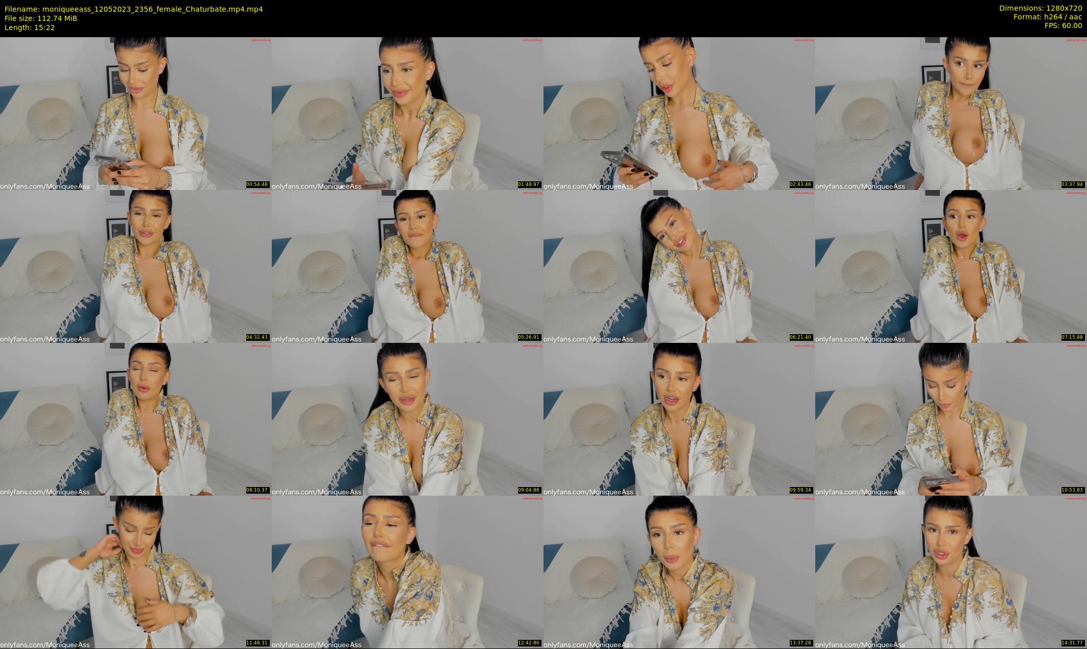 moniqueeass — 16 minute Chaturbate female cam show recording, 720p, May 12, 2023