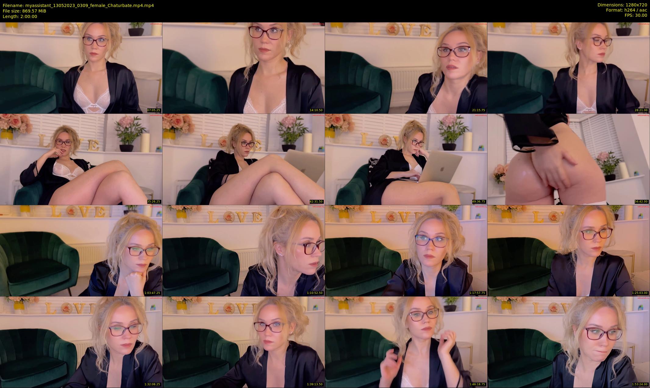 myassistant — 120 minute Chaturbate female cam show recording, 720p, May 13, 2023