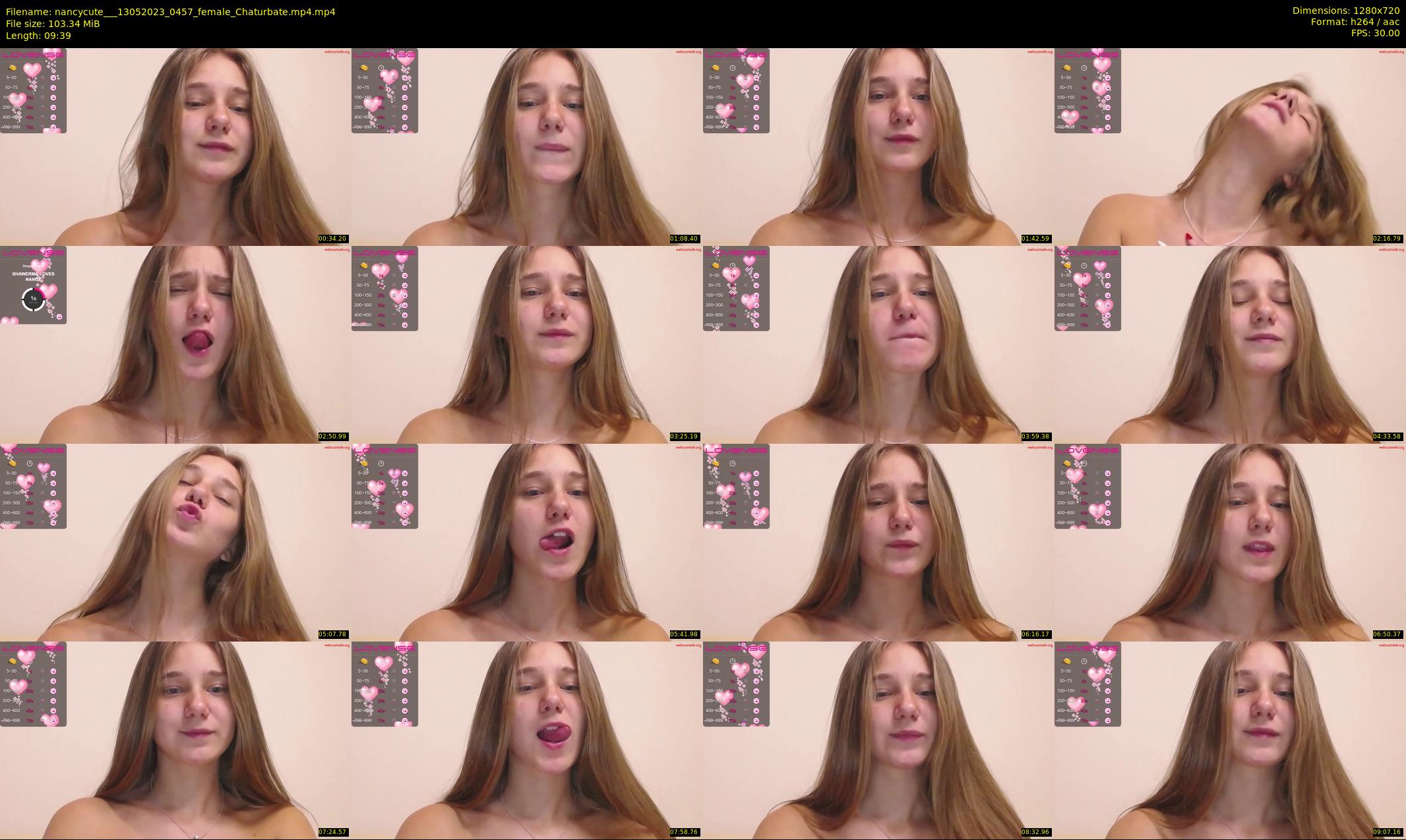 nancycute__ — 10 minute Chaturbate female cam show recording, 720p, May 13, 2023