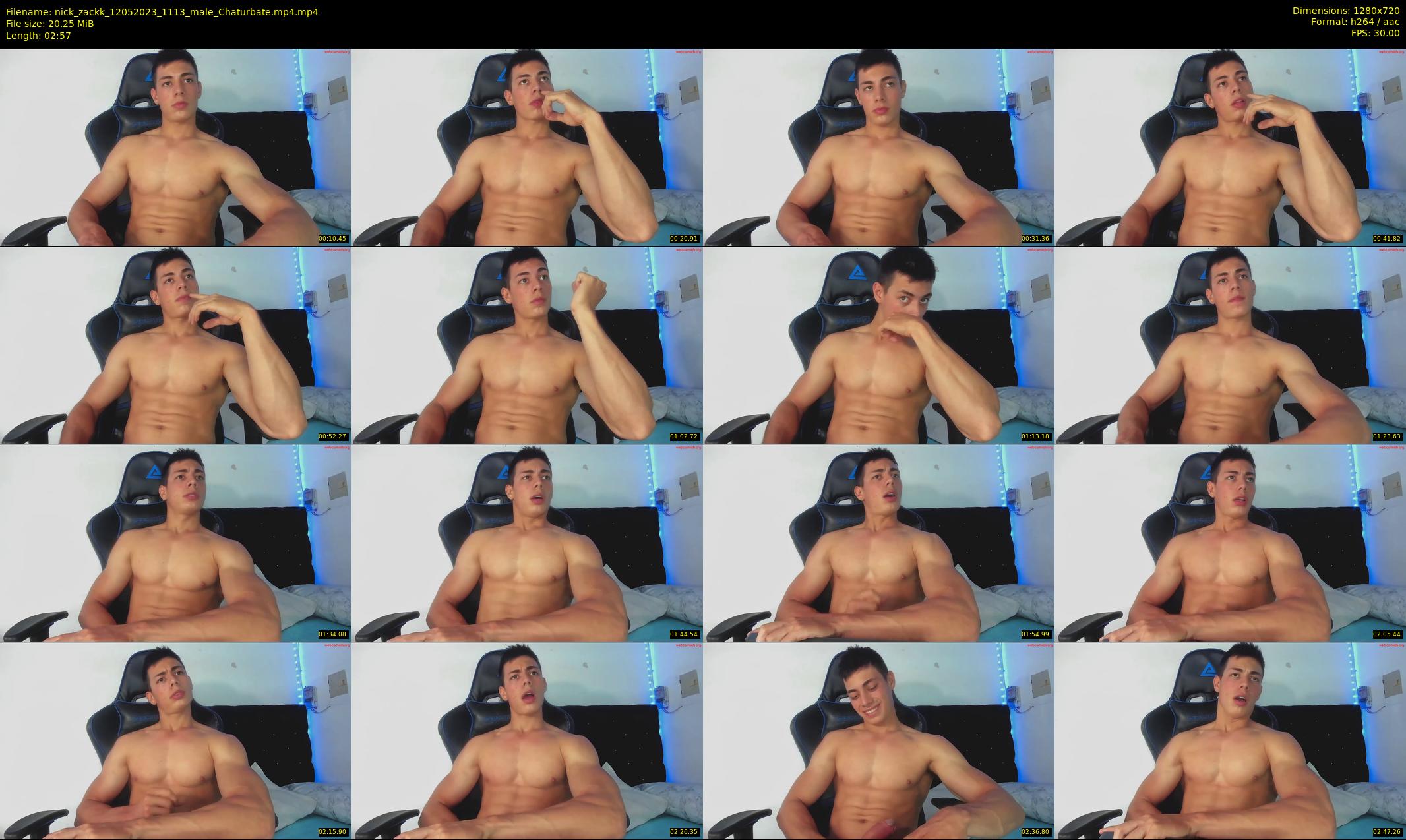nick_zackk — 3 minute Chaturbate male cam show recording, 720p, May 12, 2023