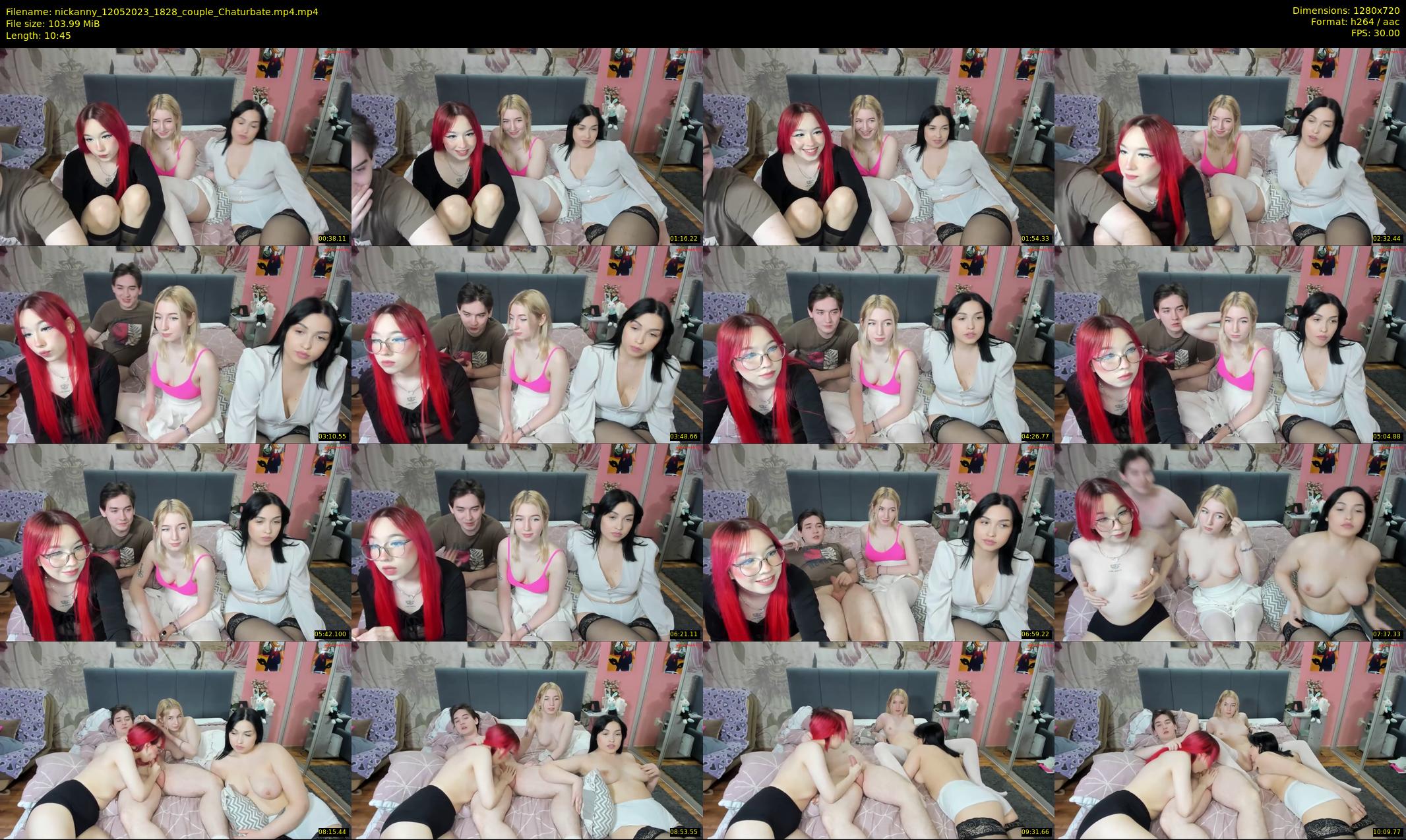nickanny — 11 minute Chaturbate couple cam show recording, 720p, May 12, 2023