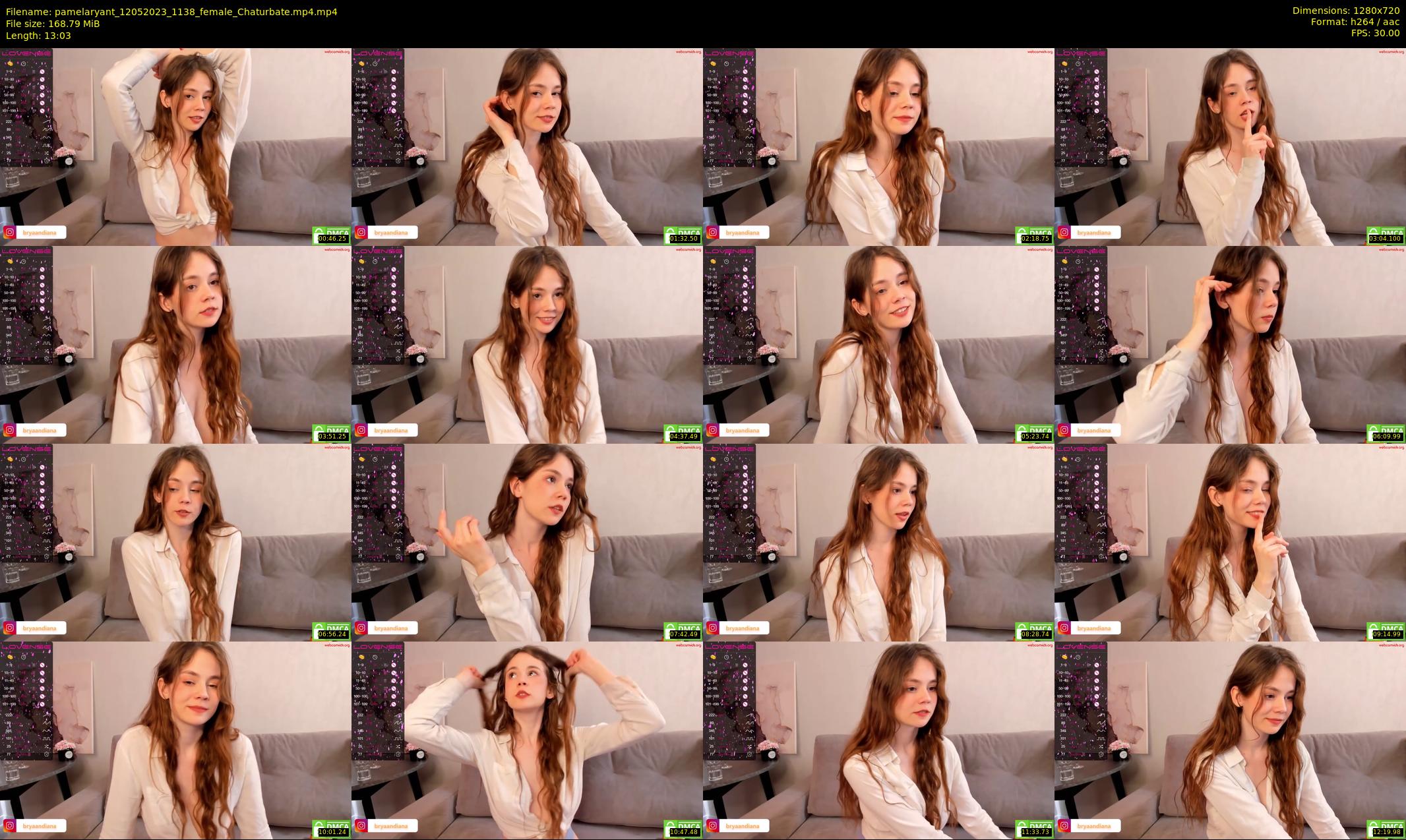pamelaryant — 14 minute Chaturbate female cam show recording, 720p, May 12, 2023