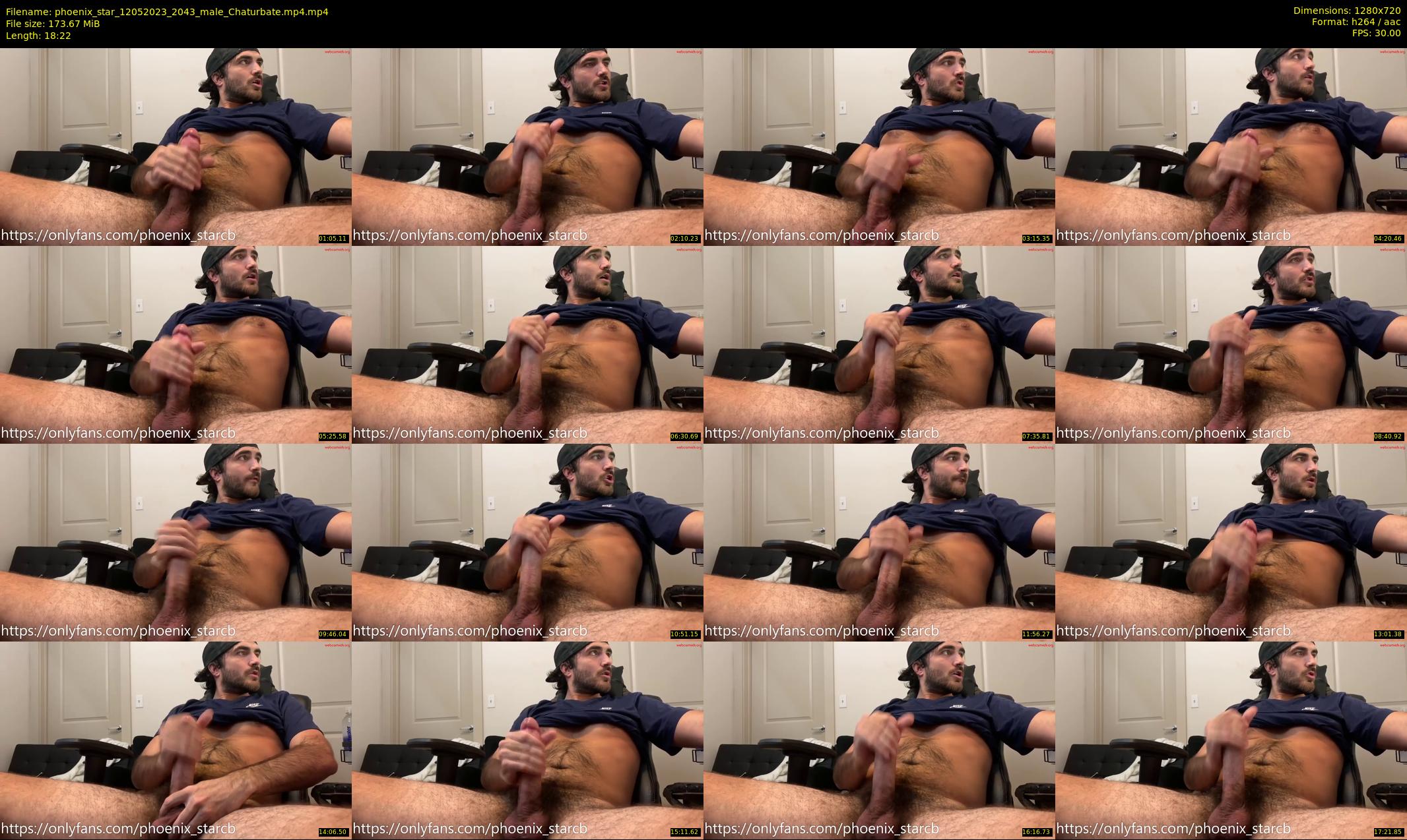 phoenix_star — 19 minute Chaturbate male cam show recording, 720p, May 12, 2023