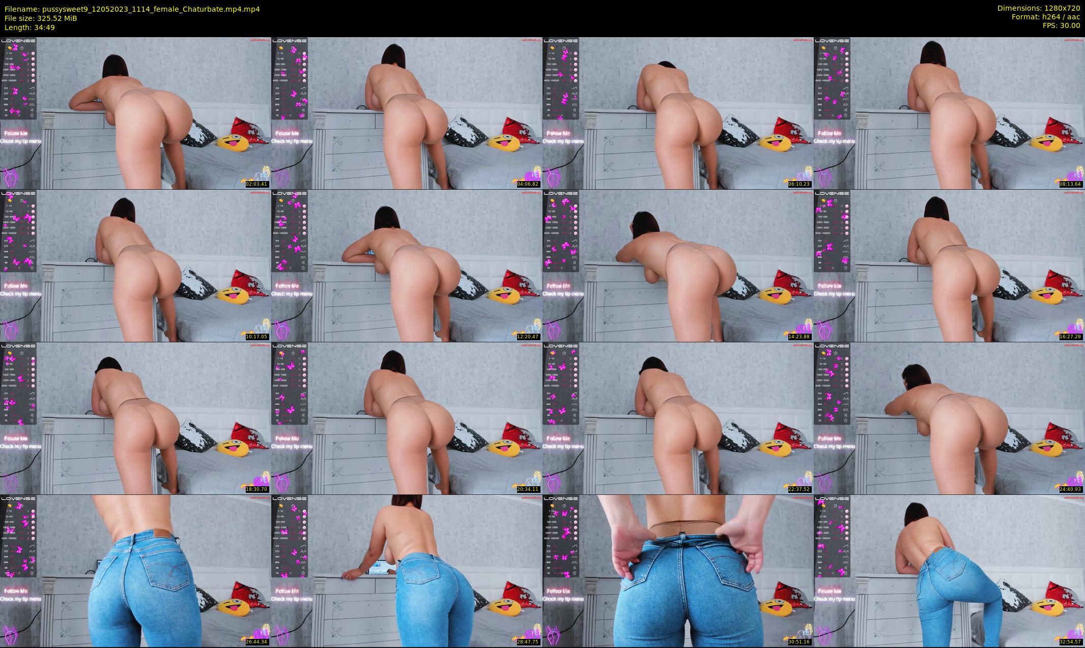 pussysweet9 — 35 minute Chaturbate female cam show recording, 720p, May 12, 2023