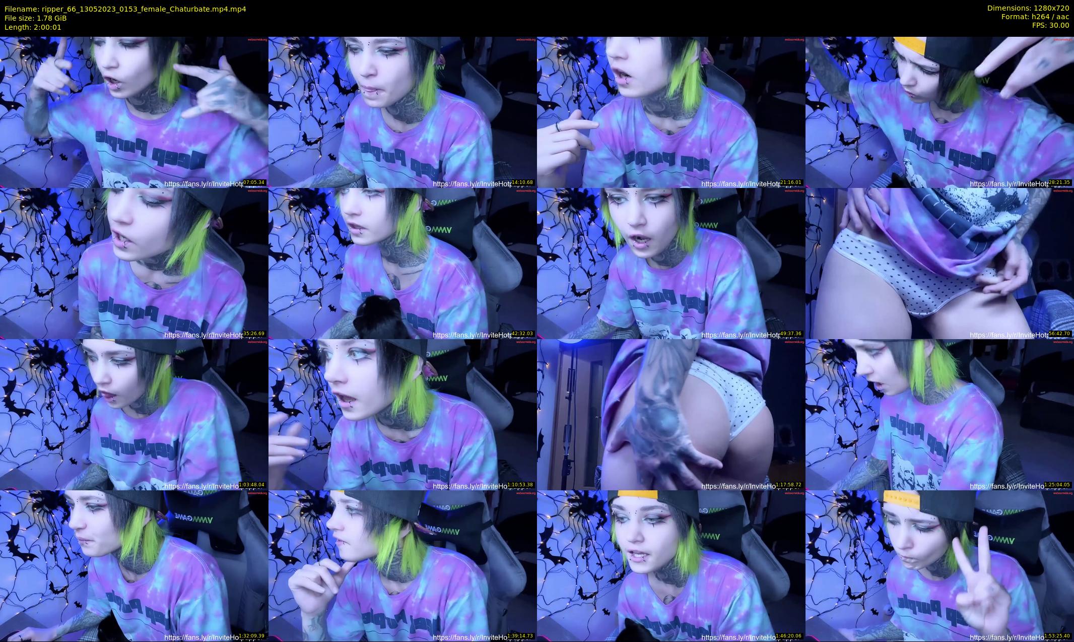 ripper_66 — 121 minute Chaturbate female cam show recording, 720p, May 13, 2023
