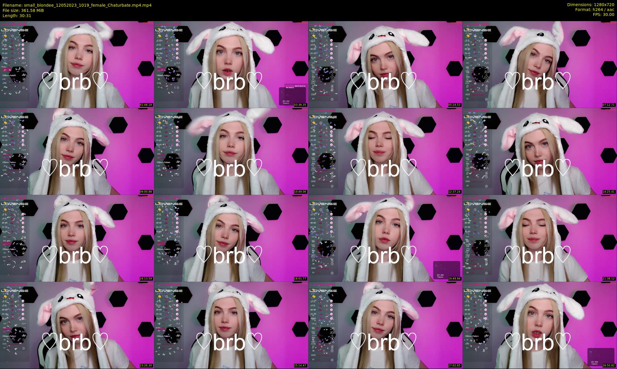 small_blondee — 31 minute Chaturbate female cam show recording, 720p, May 12, 2023