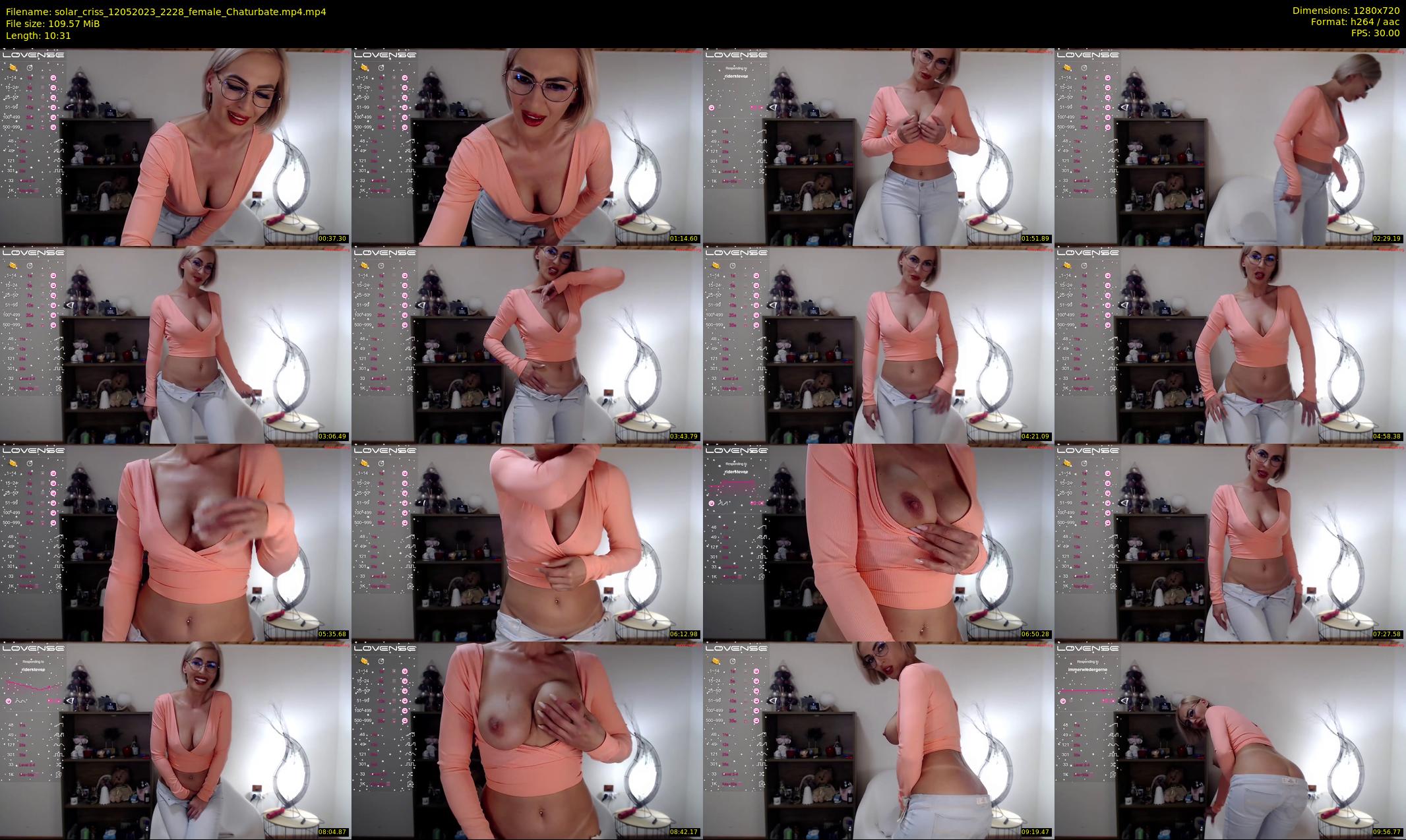 solar_criss — 11 minute Chaturbate female cam show recording, 720p, May 12, 2023