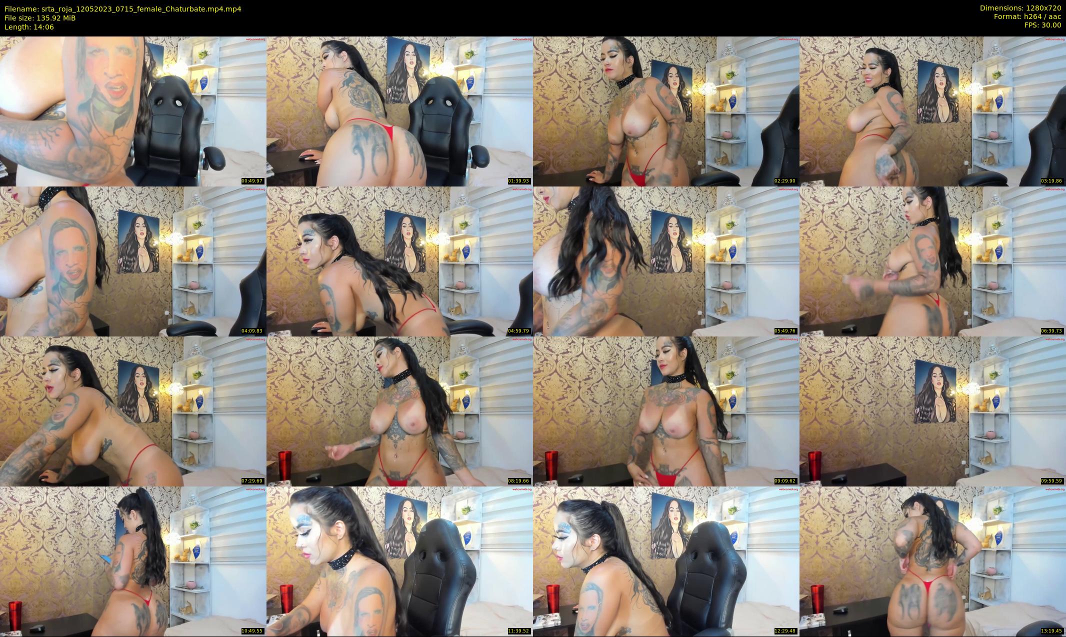 srta_roja — 15 minute Chaturbate female cam show recording, 720p, May 12, 2023