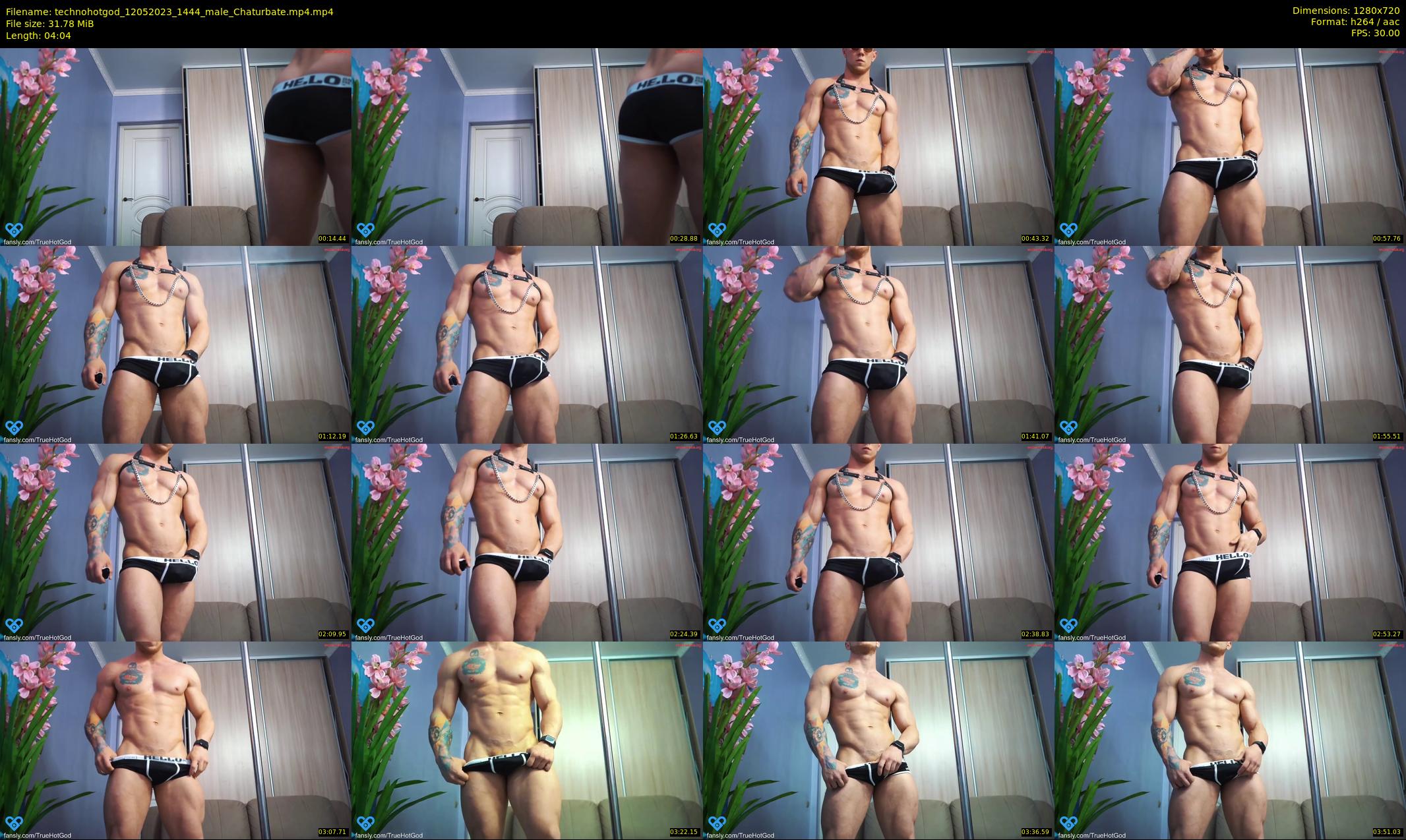 technohotgod — 5 minute Chaturbate male cam show recording, 720p, May 12, 2023