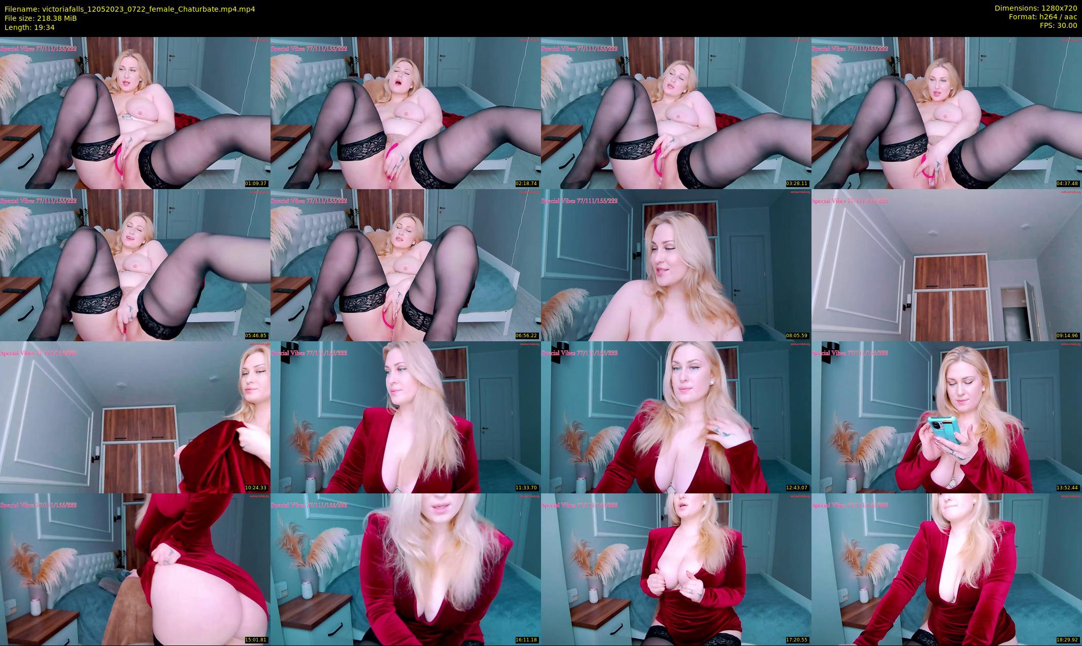 victoriafalls — 20 minute Chaturbate female cam show recording, 720p, May 12, 2023