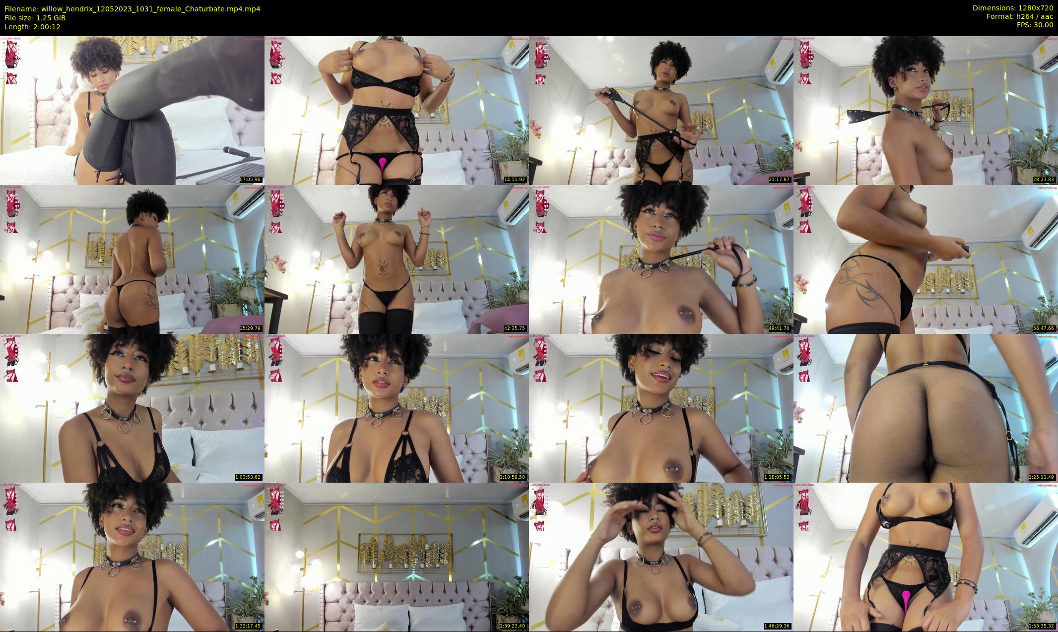 willow_hendrix — 121 minute Chaturbate female cam show recording, 720p, May 12, 2023