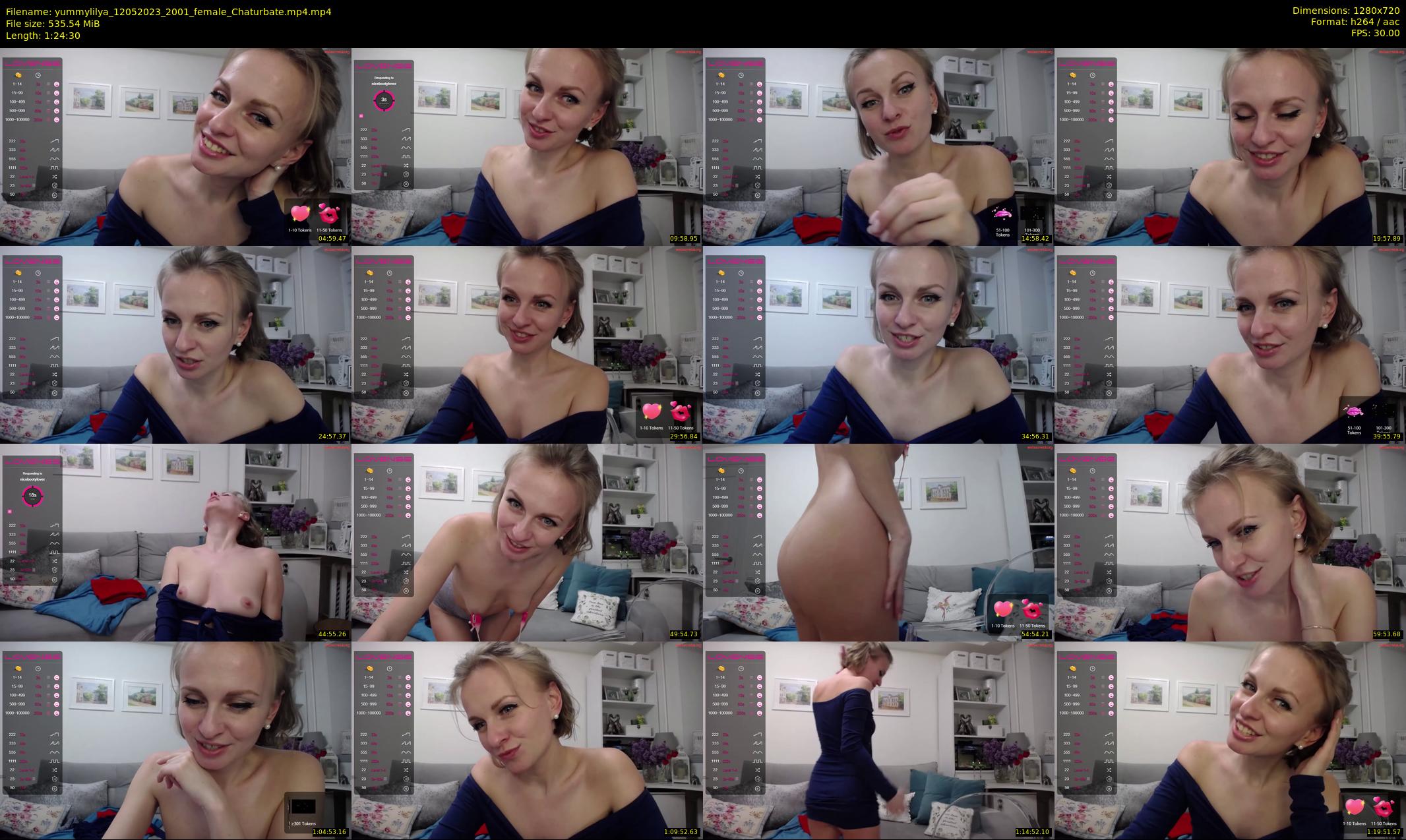 yummylilya — 85 minute Chaturbate female cam show recording, 720p, May 12, 2023