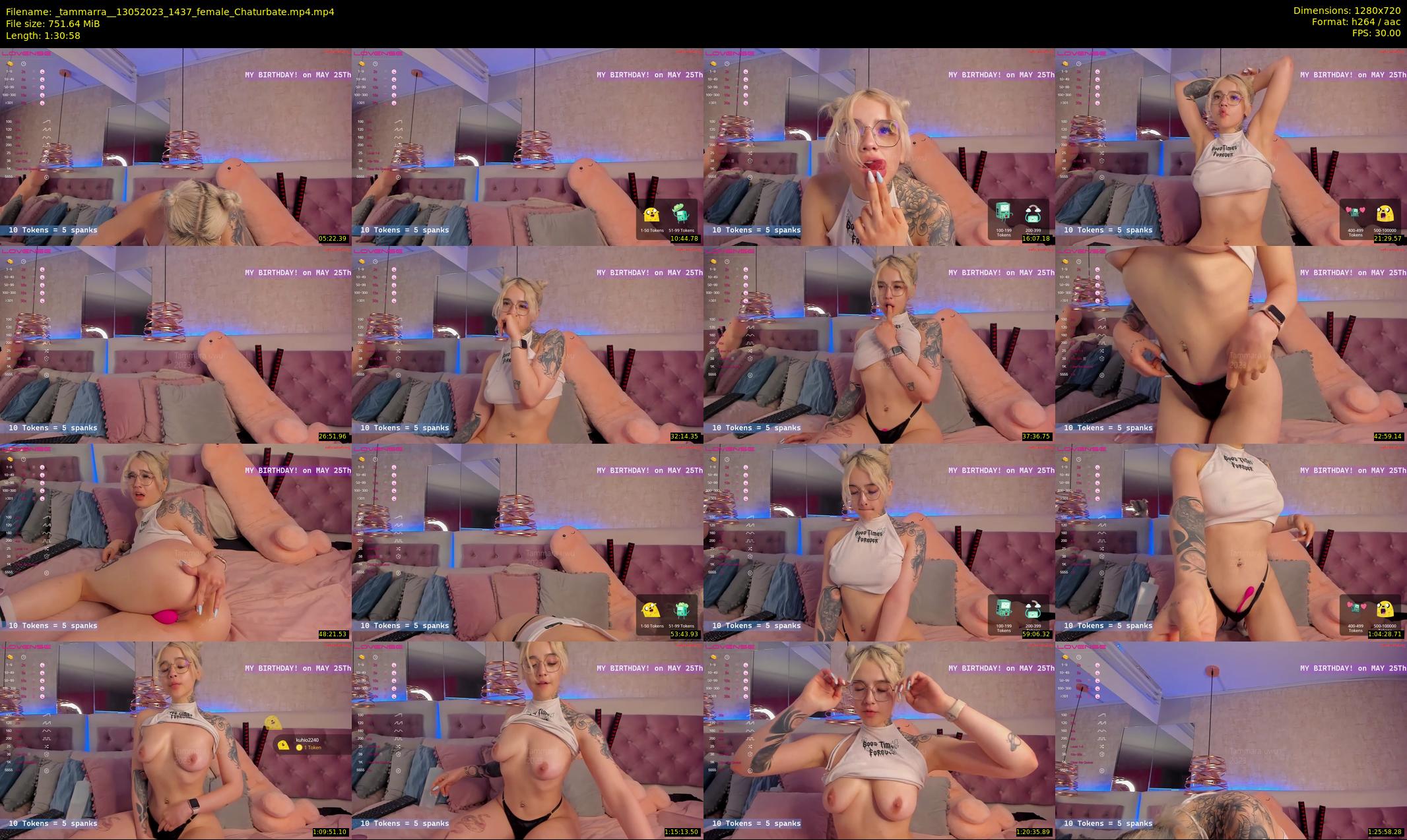 _tammarra_ — 91 minute Chaturbate female cam show recording, 720p, May 13, 2023