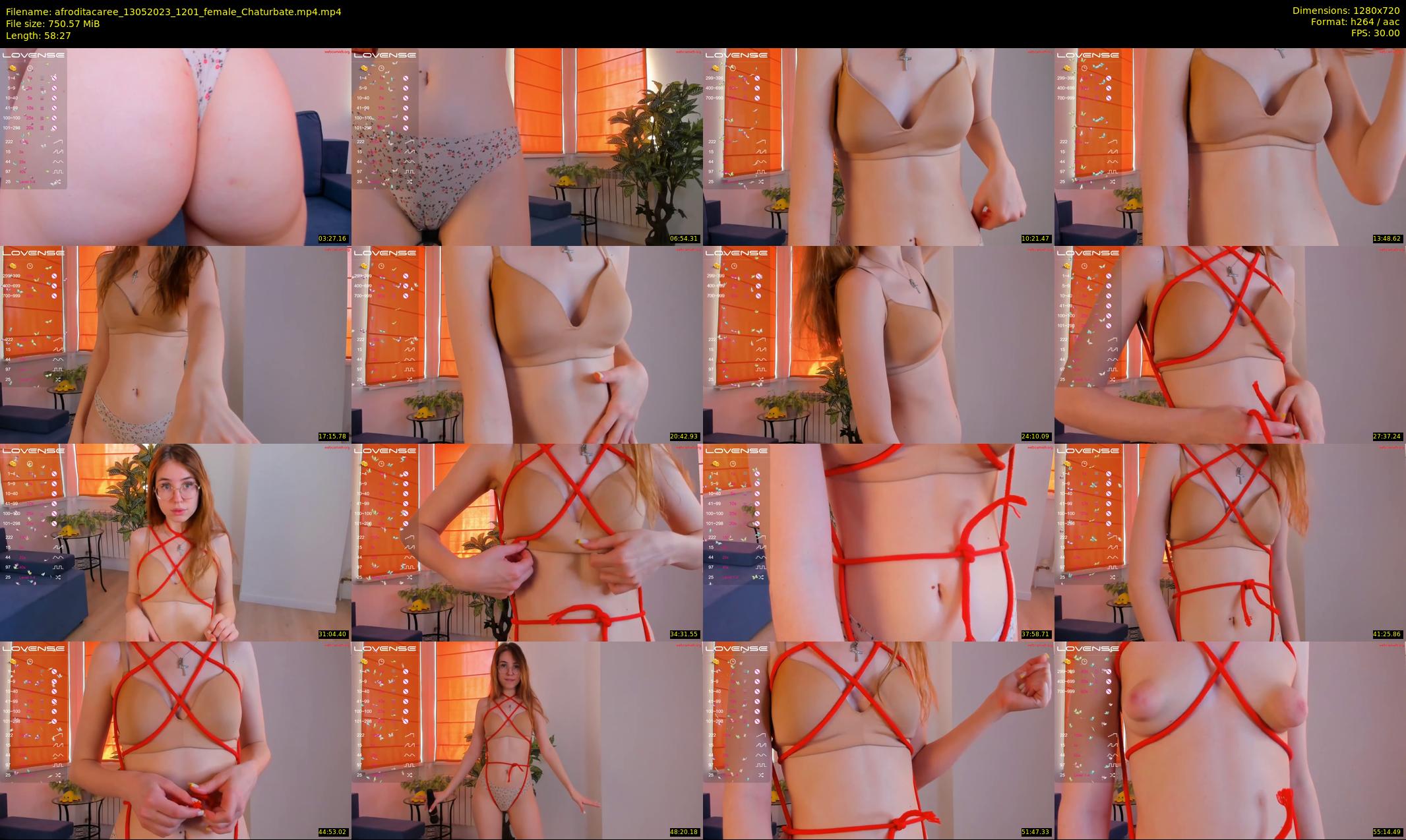 afroditacaree — 59 minute Chaturbate female cam show recording, 720p, May 13, 2023