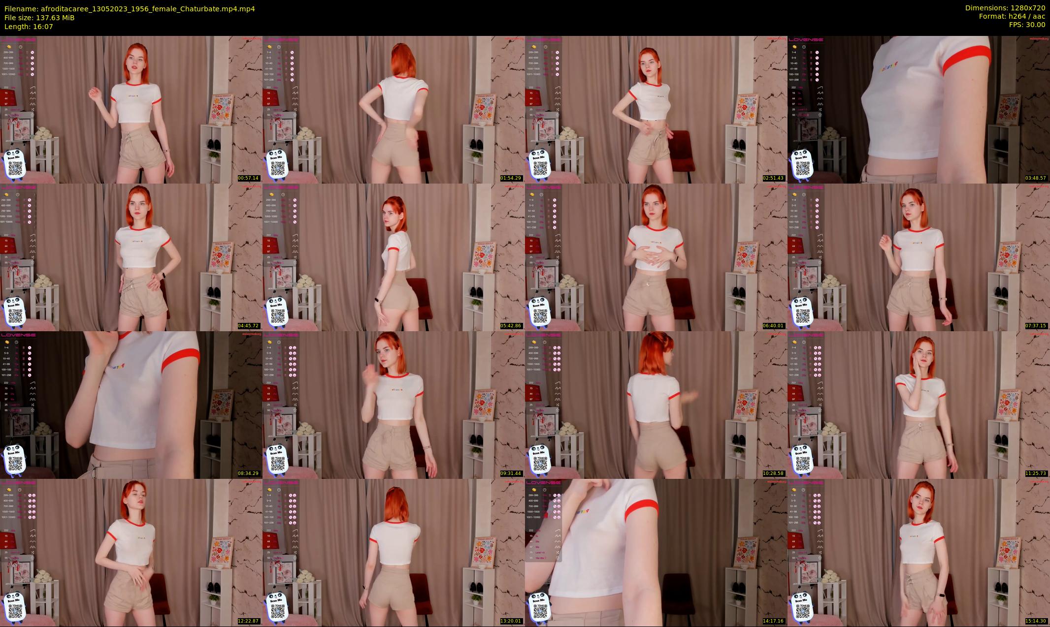 afroditacaree — 17 minute Chaturbate female cam show recording, 720p, May 13, 2023