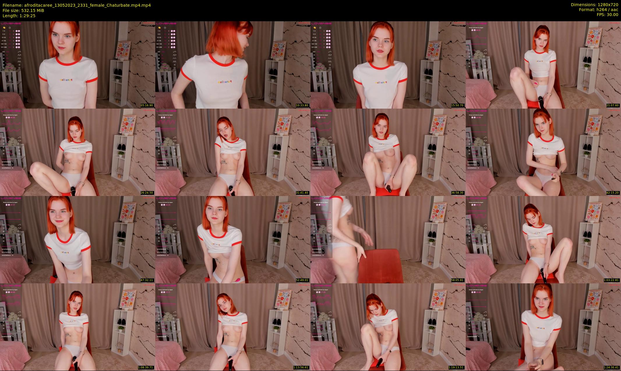 afroditacaree — 90 minute Chaturbate female cam show recording, 720p, May 13, 2023