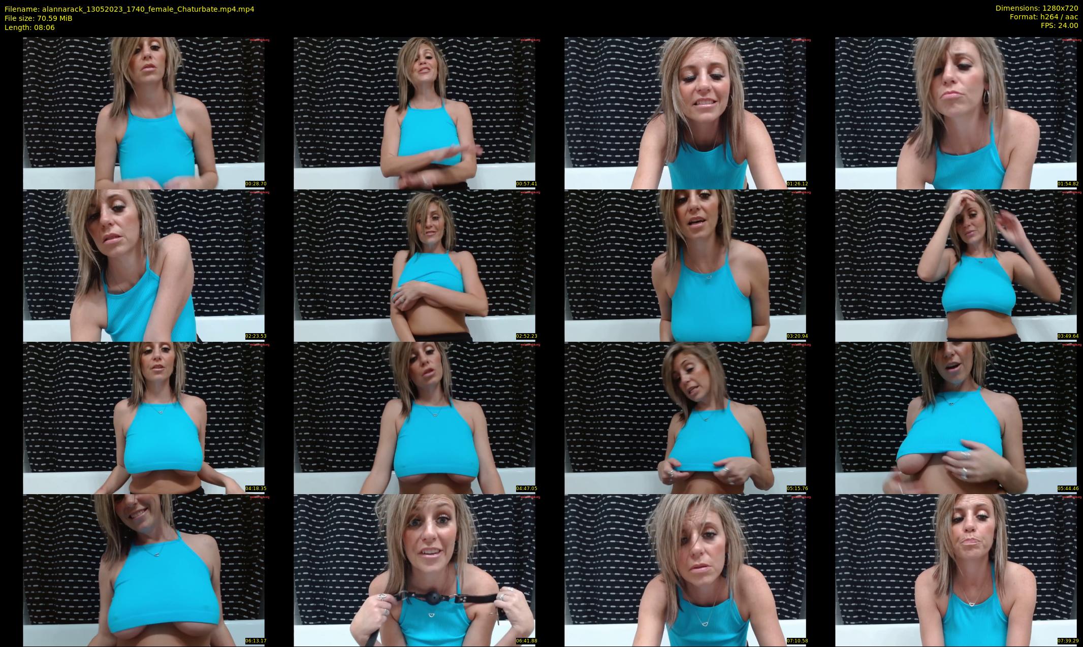 alannarack — 9 minute Chaturbate female cam show recording, 720p, May 13, 2023