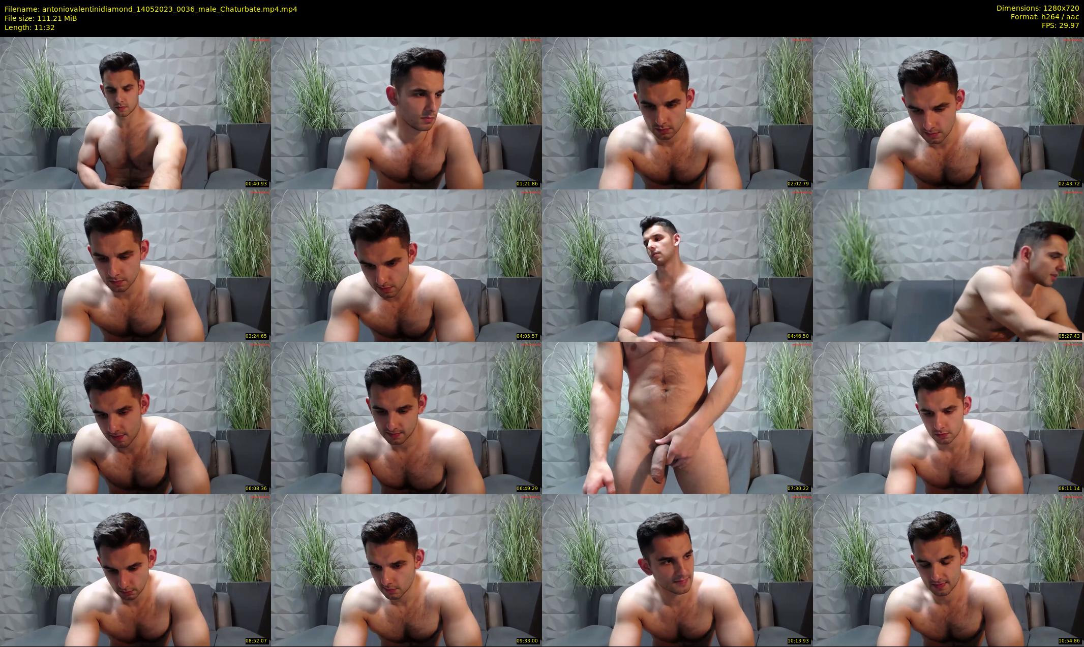antoniovalentinidiamond — 12 minute Chaturbate male cam show recording, 720p, May 14, 2023