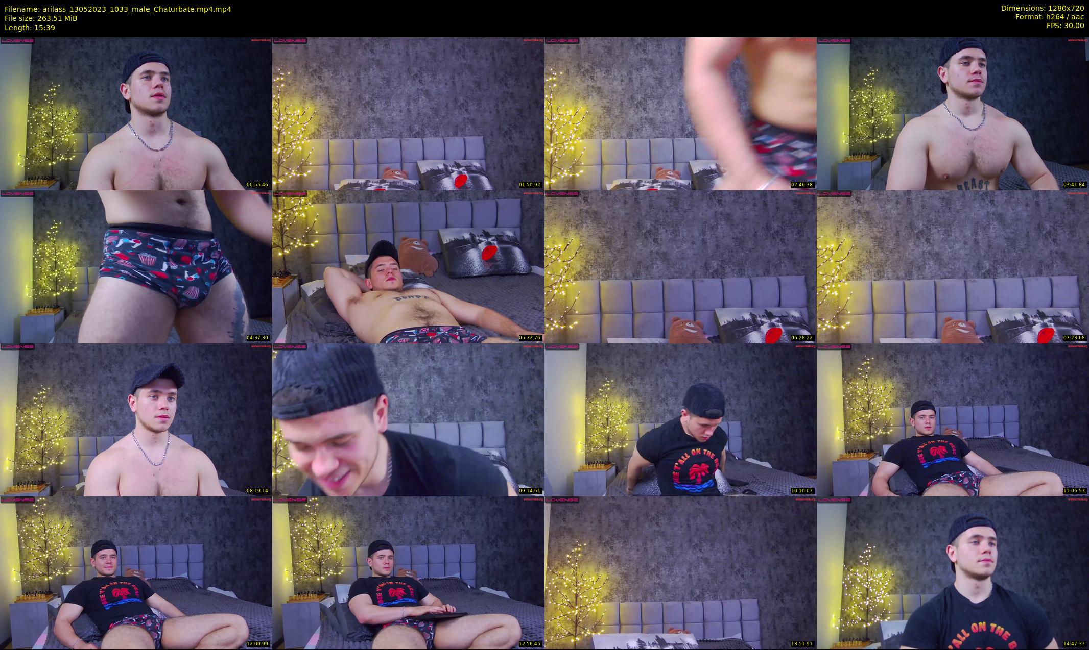 arilass — 16 minute Chaturbate male cam show recording, 720p, May 13, 2023