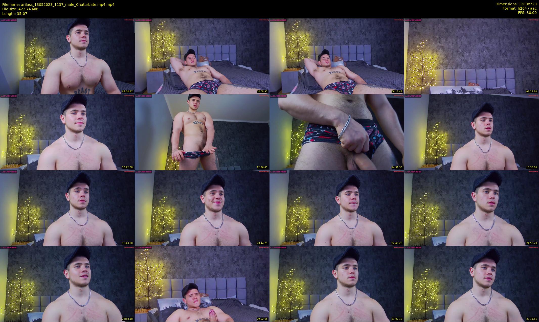 arilass — 36 minute Chaturbate male cam show recording, 720p, May 13, 2023