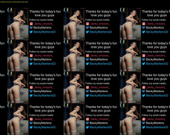 beckymartens — 17 minute Chaturbate female cam show recording, 720p, May 13, 2023