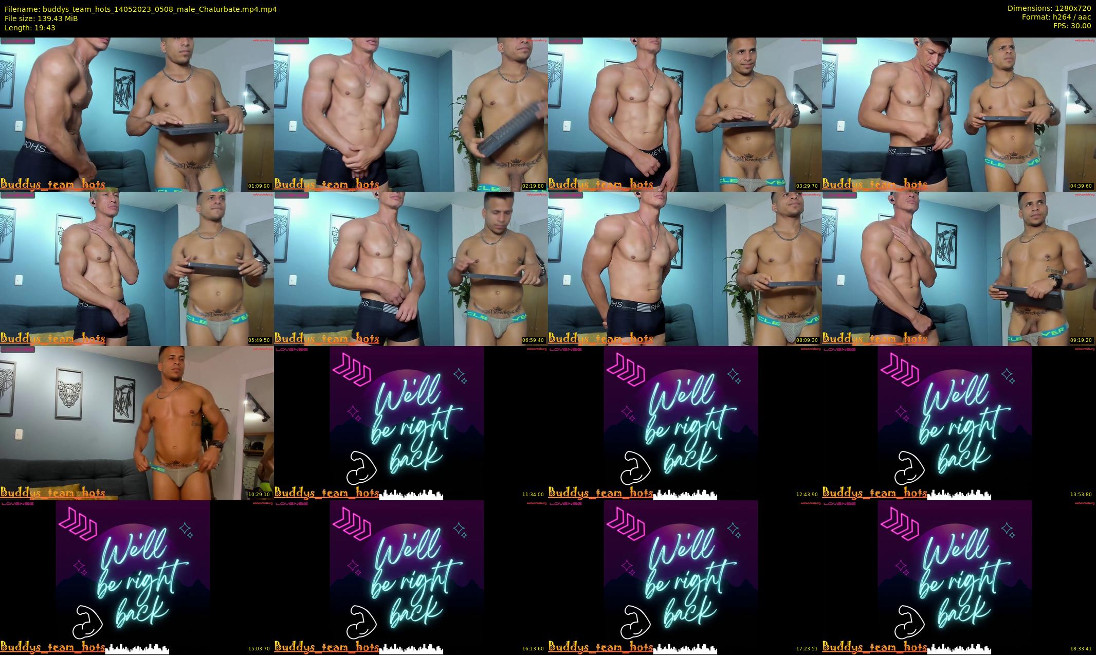 buddys_team_hots — 20 minute Chaturbate couple cam show recording, 720p, May 14, 2023