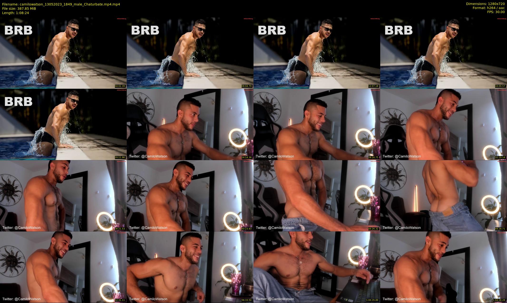 camilowatson — 69 minute Chaturbate male cam show recording, 720p, May 13, 2023