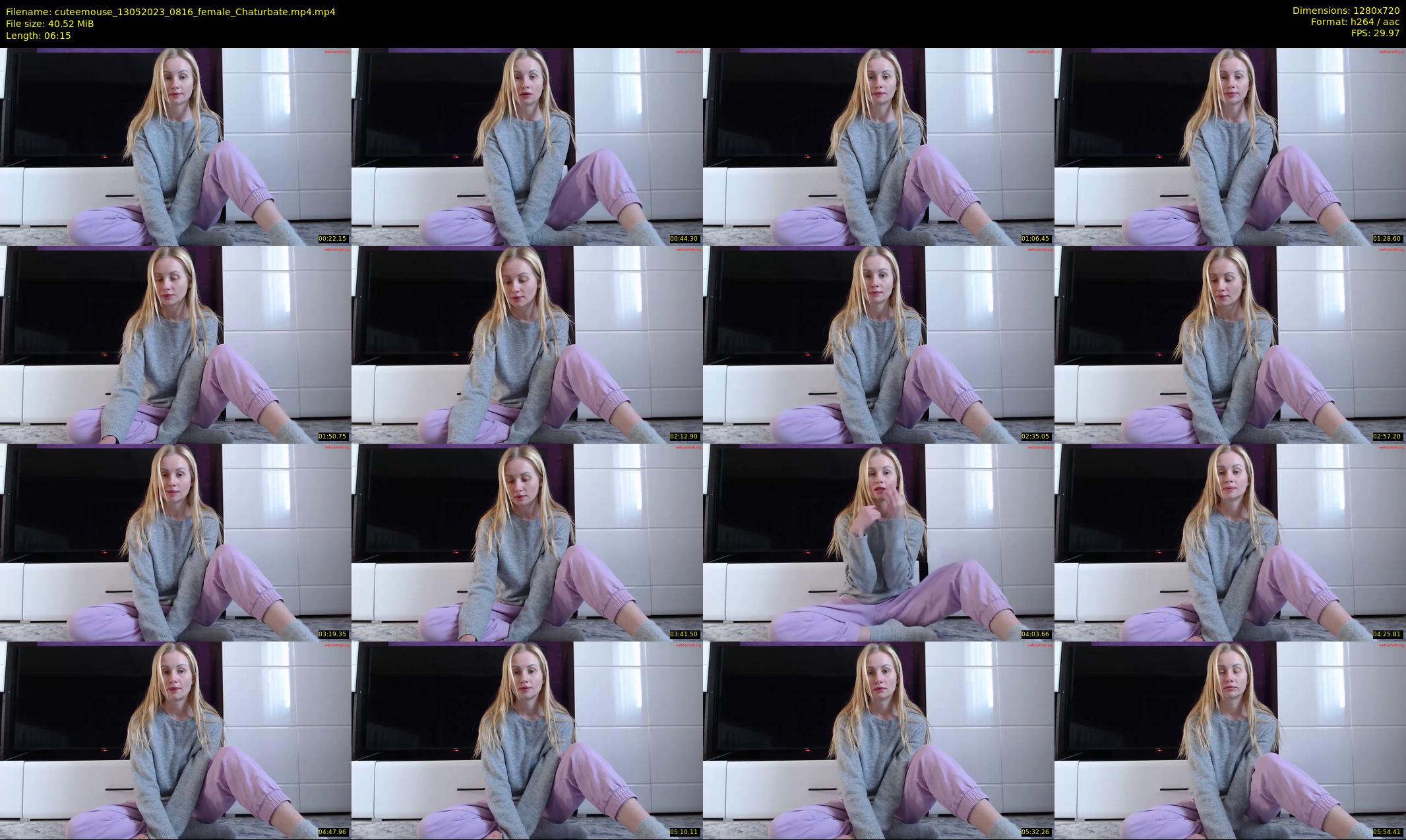 cuteemouse — 7 minute Chaturbate female cam show recording, 720p, May 13, 2023