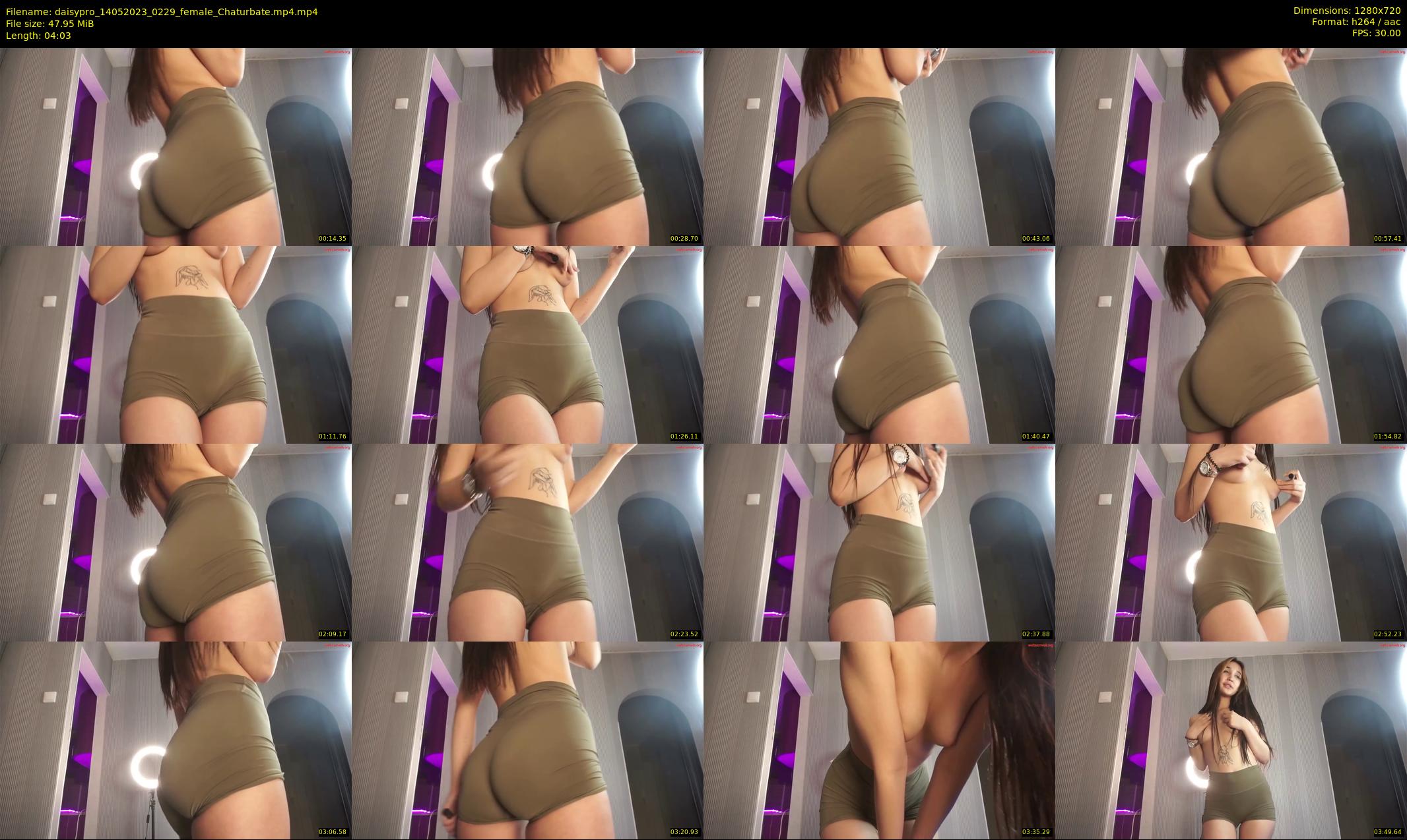 daisypro — 5 minute Chaturbate couple cam show recording, 720p, May 14, 2023
