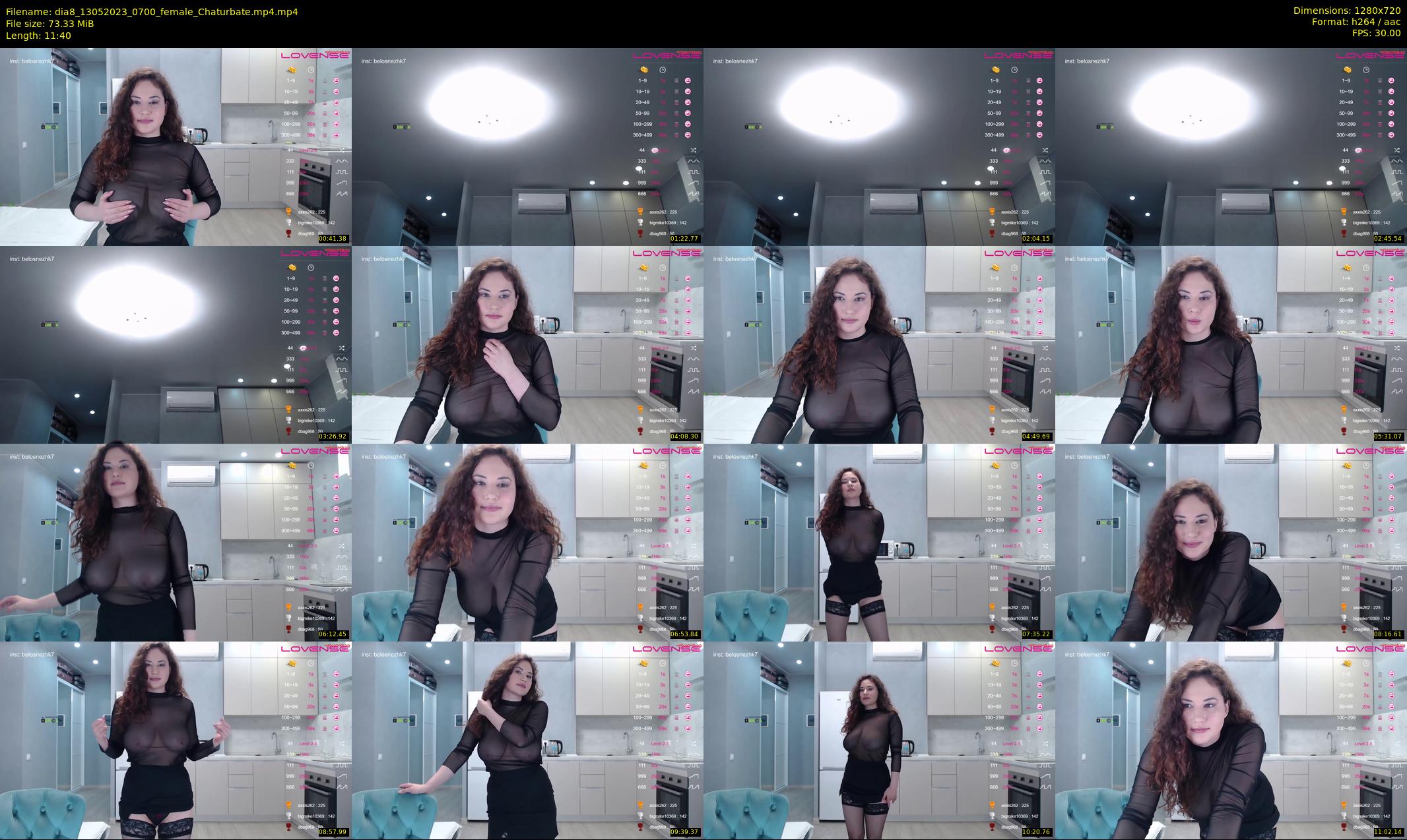 dia8 — 12 minute Chaturbate female cam show recording, 720p, May 13, 2023