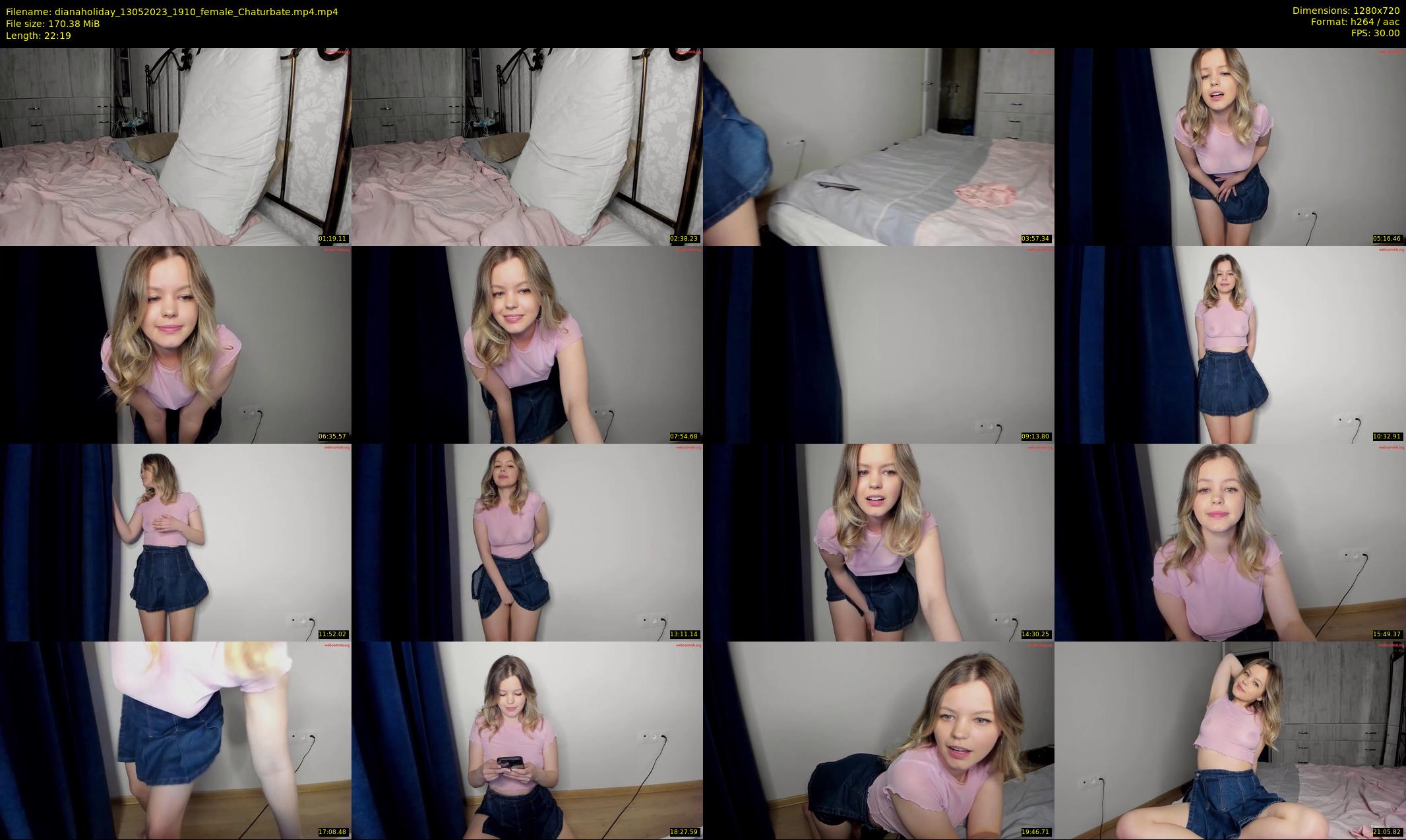 dianaholiday — 23 minute Chaturbate female cam show recording, 720p, May 13, 2023