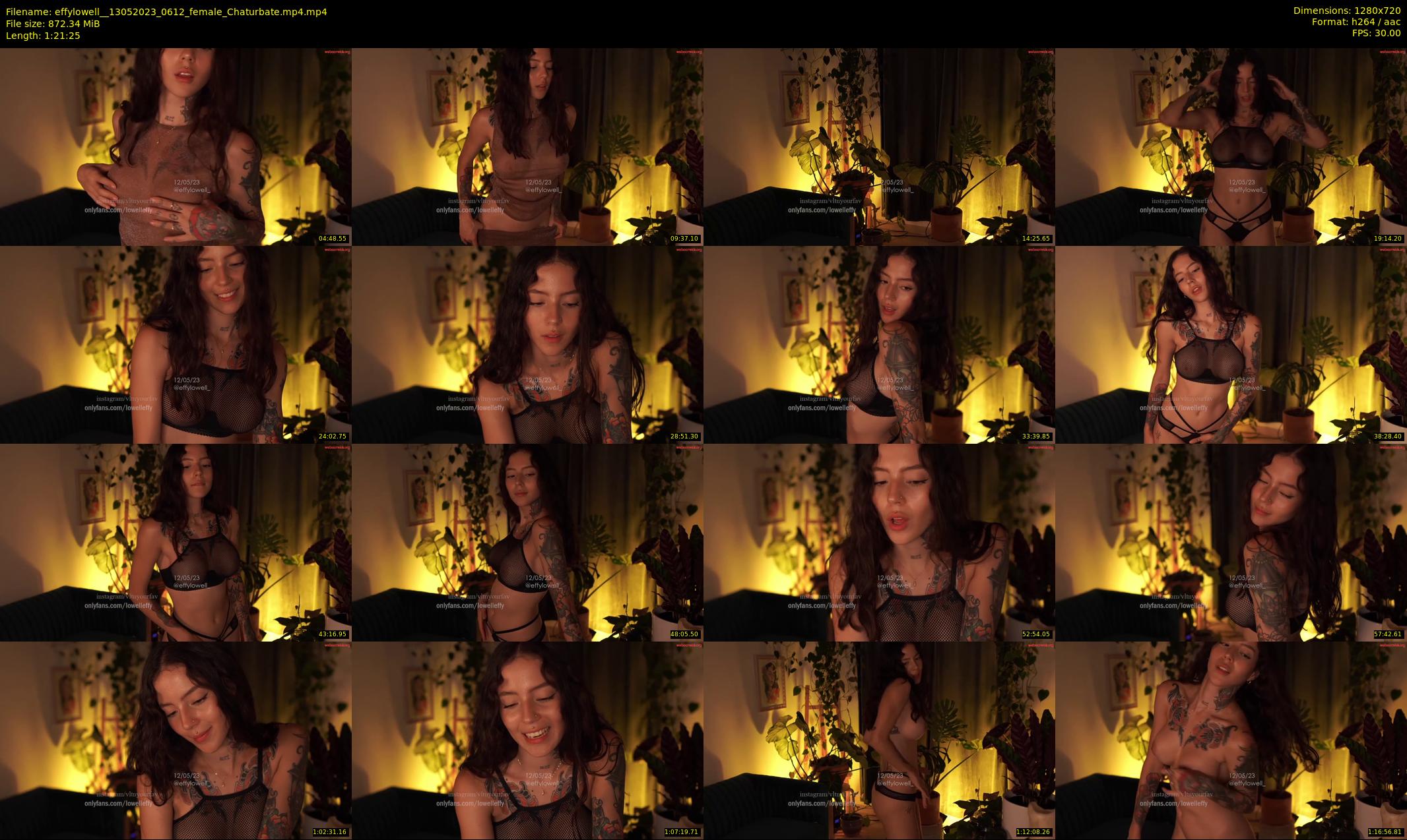 effylowell_ — 82 minute Chaturbate female cam show recording, 720p, May 13, 2023