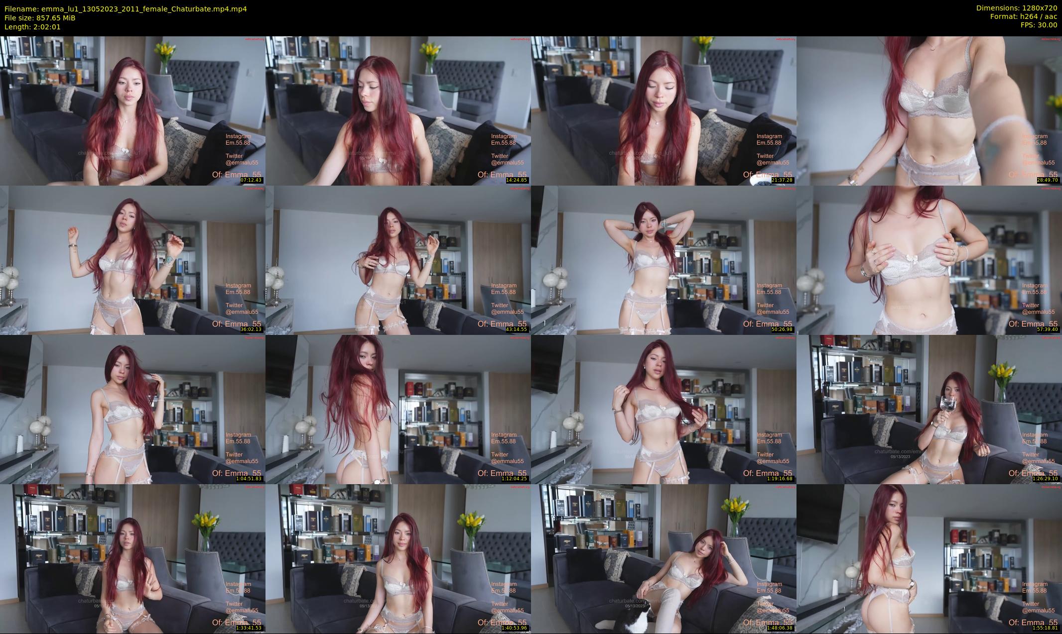 emma_lu1 — 123 minute Chaturbate female cam show recording, 720p, May 13, 2023