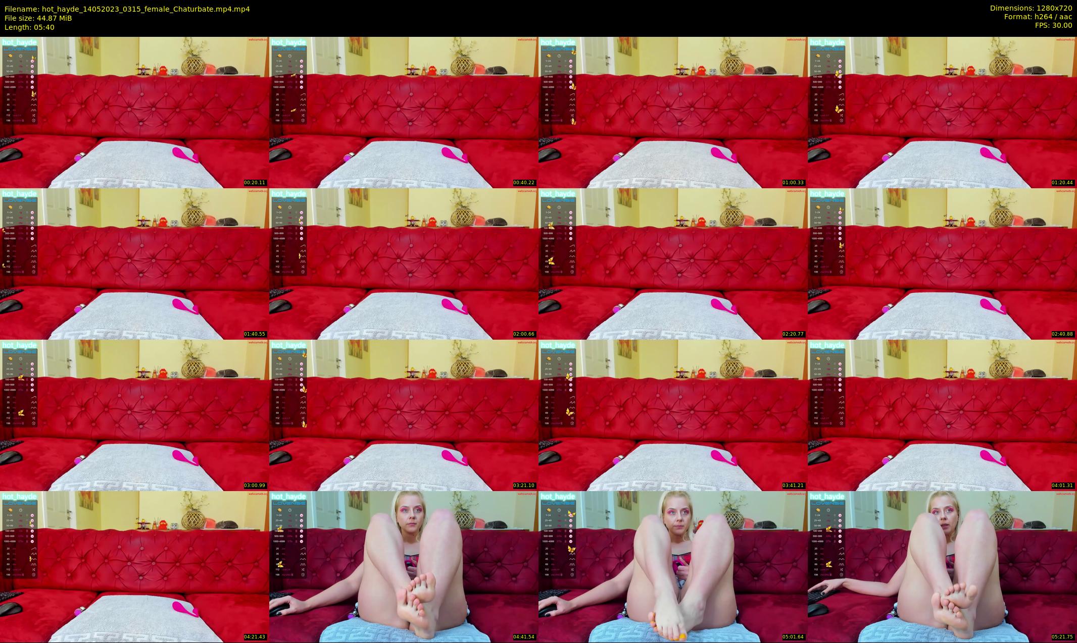 hot_hayde — 6 minute Chaturbate female cam show recording, 720p, May 14, 2023