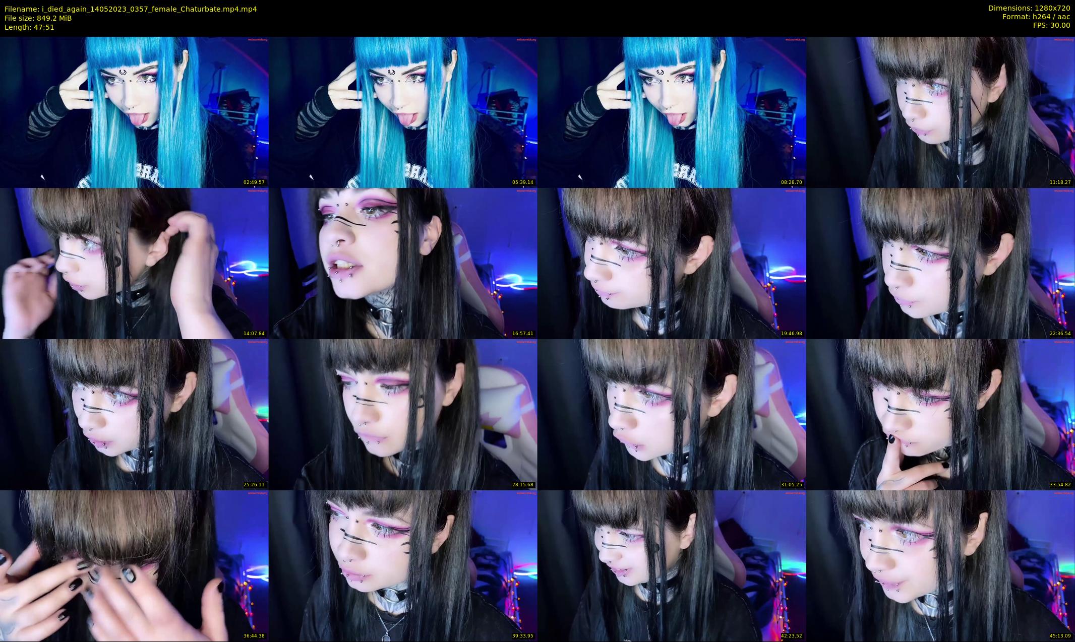 i_died_again — 48 minute Chaturbate female cam show recording, 720p, May 14, 2023
