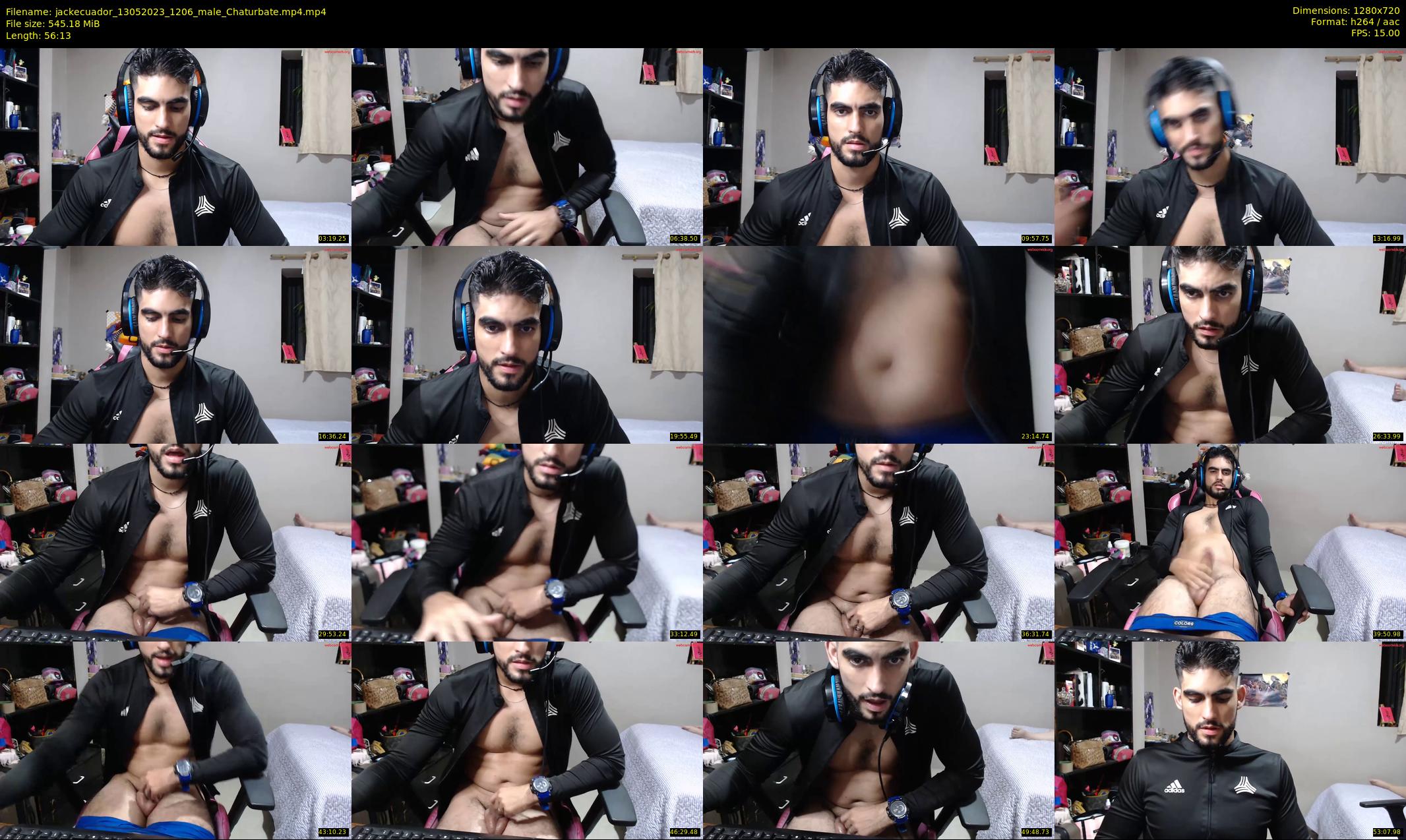 jackecuador — 57 minute Chaturbate male cam show recording, 720p, May 13, 2023