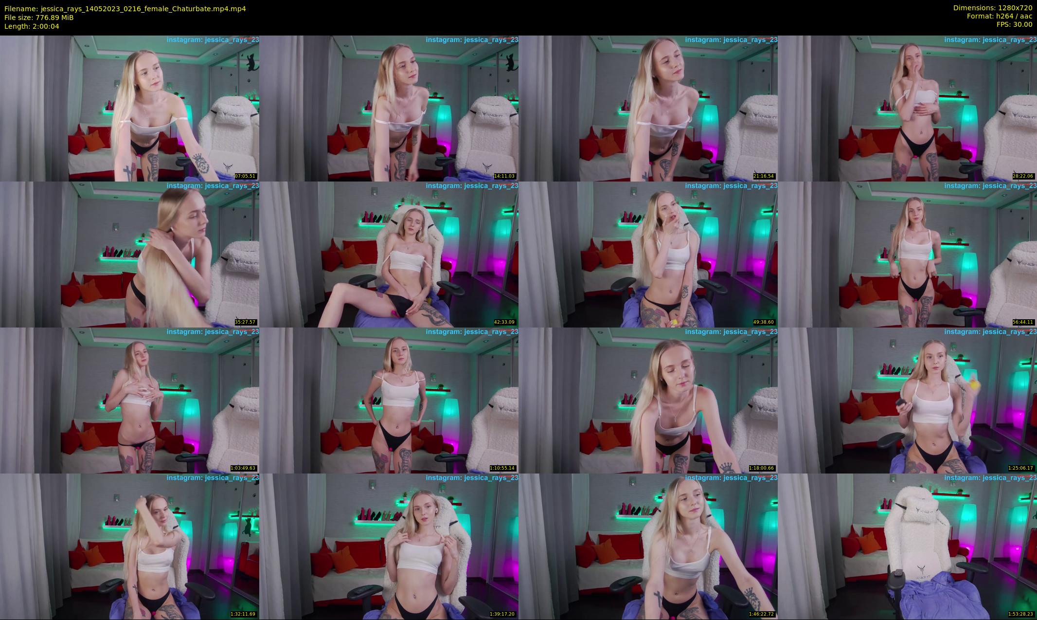 jessica_rays — 121 minute Chaturbate couple cam show recording, 720p, May 14, 2023