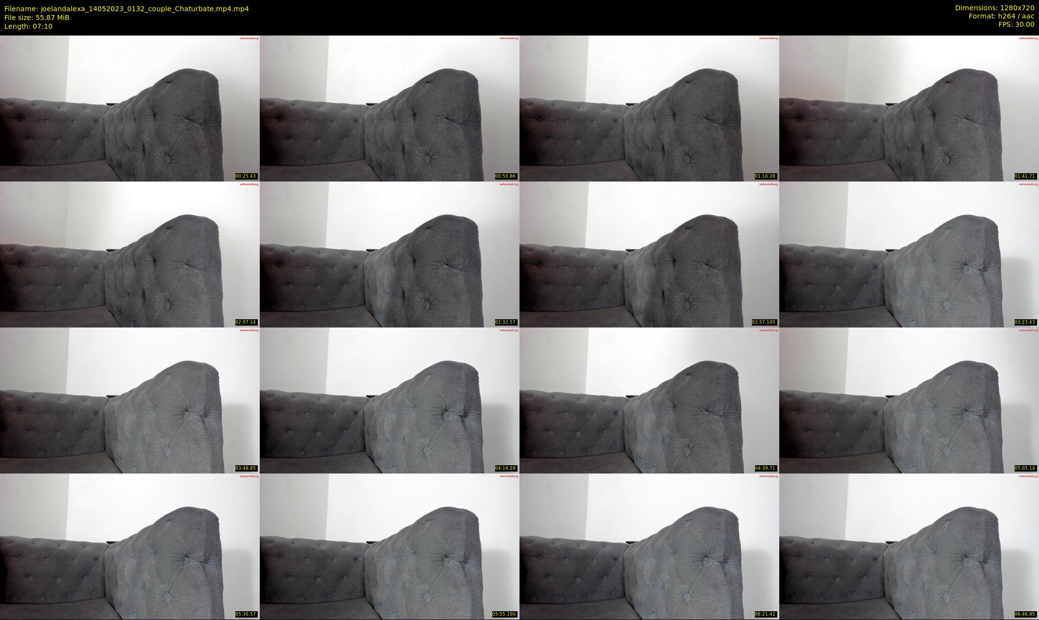 joelandalexa — 8 minute Chaturbate couple cam show recording, 720p, May 14, 2023
