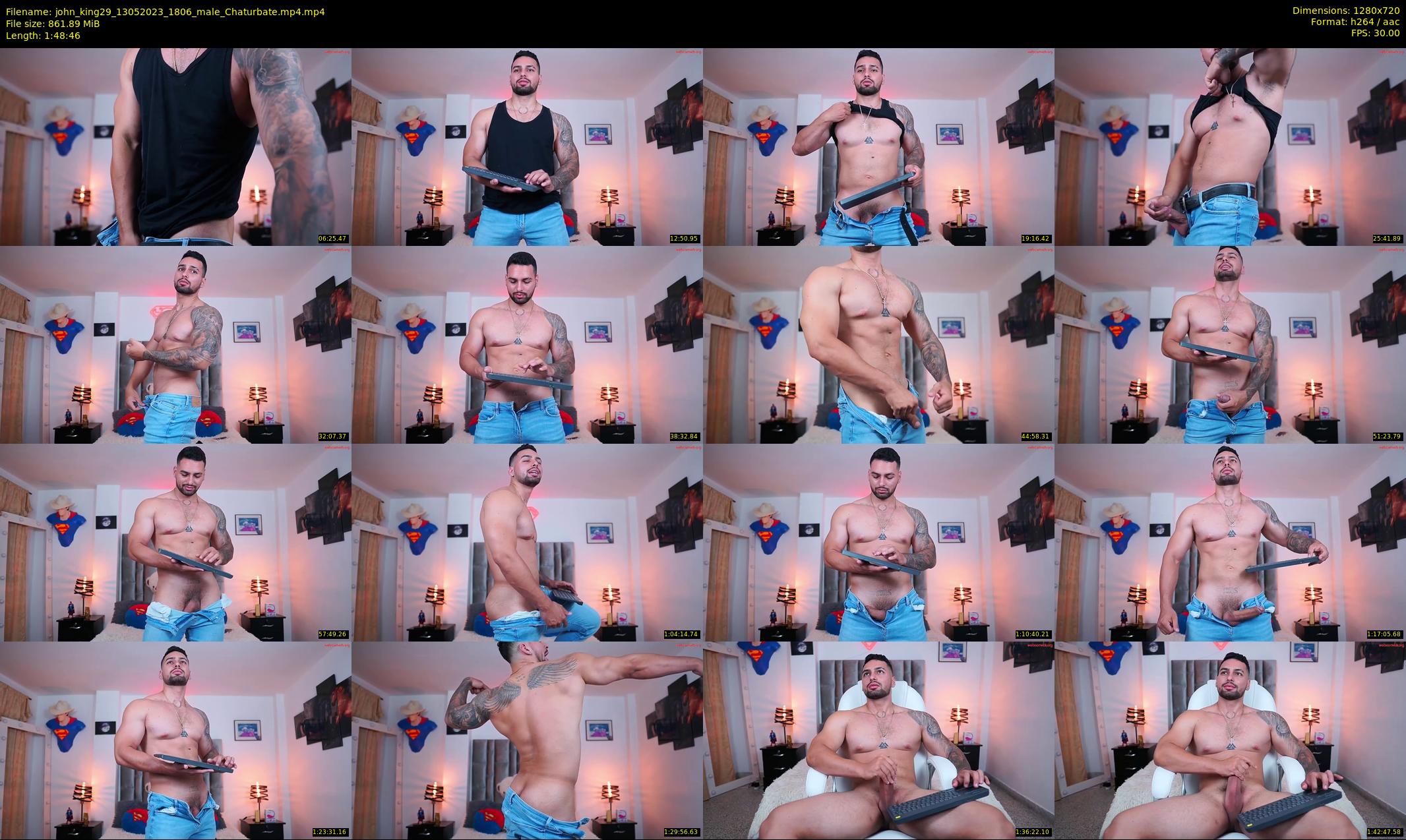 john_king29 — 109 minute Chaturbate male cam show recording, 720p, May 13, 2023