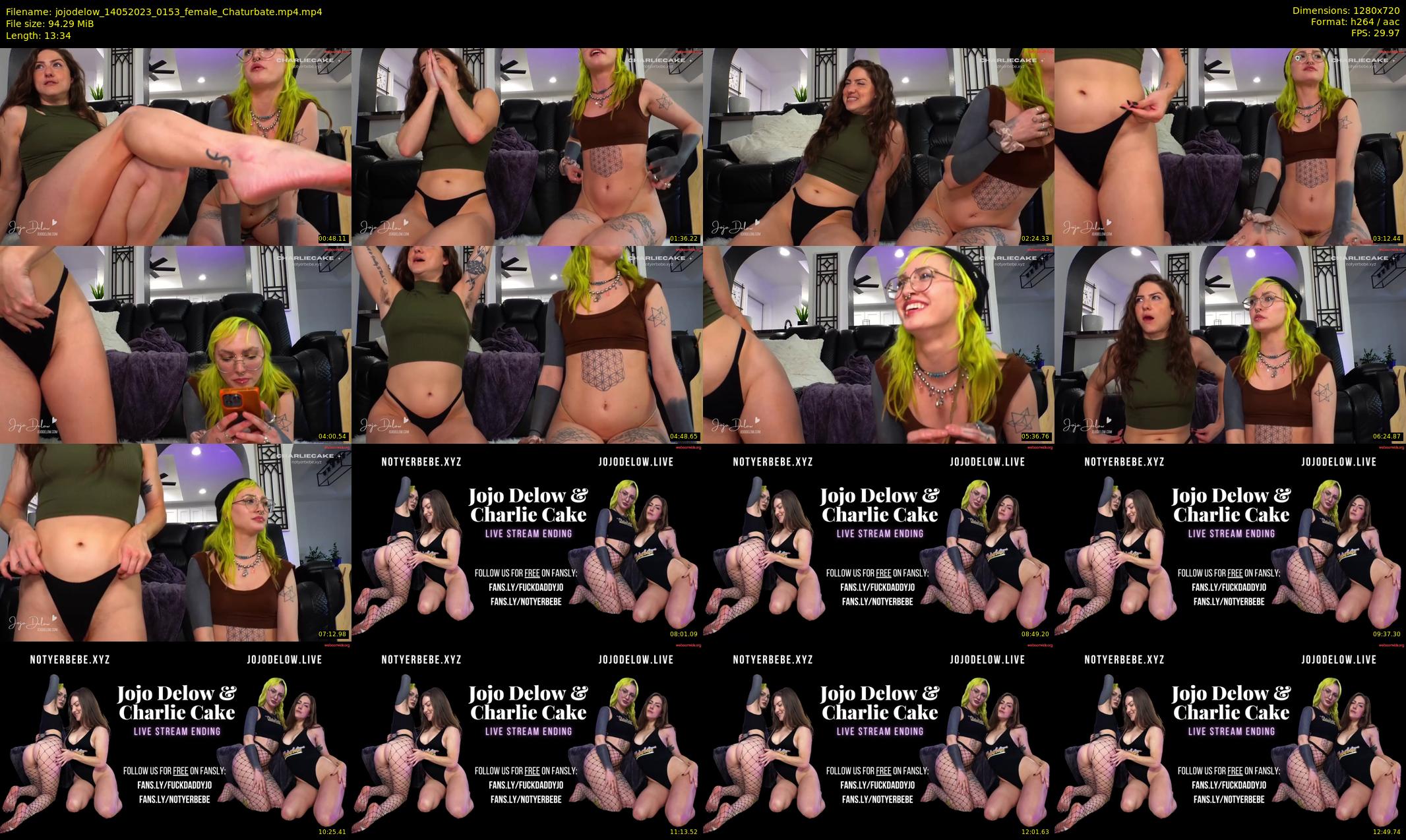 jojodelow — 14 minute Chaturbate female cam show recording, 720p, May 14, 2023