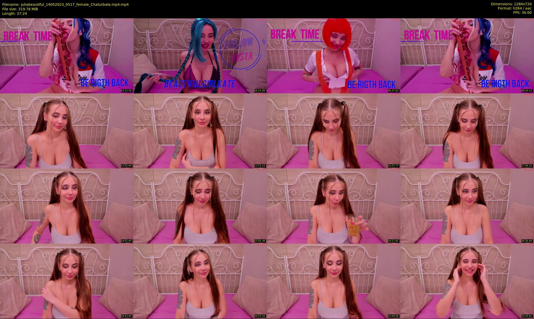 juliabeautiful — 38 minute Chaturbate female cam show recording, 720p, May 14, 2023