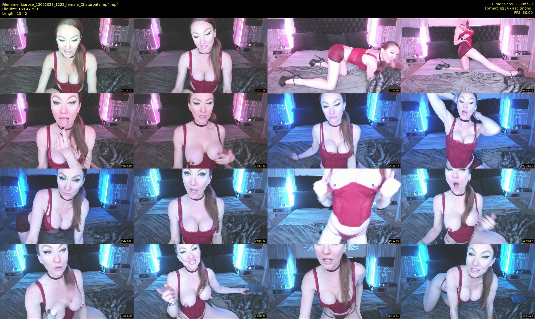 kiarose — 16 minute Chaturbate female cam show recording, 720p, May 13, 2023