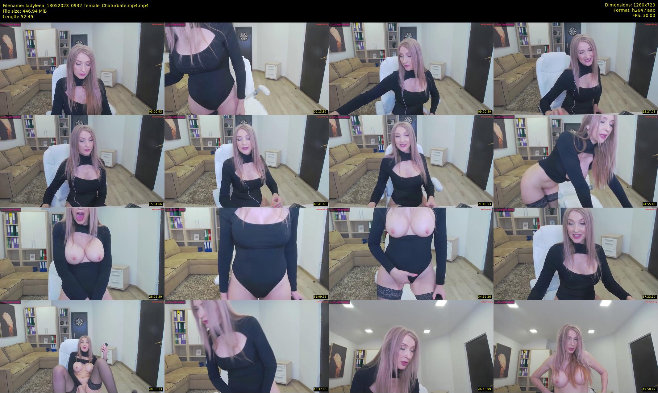 ladyleea — 53 minute Chaturbate female cam show recording, 720p, May 13, 2023