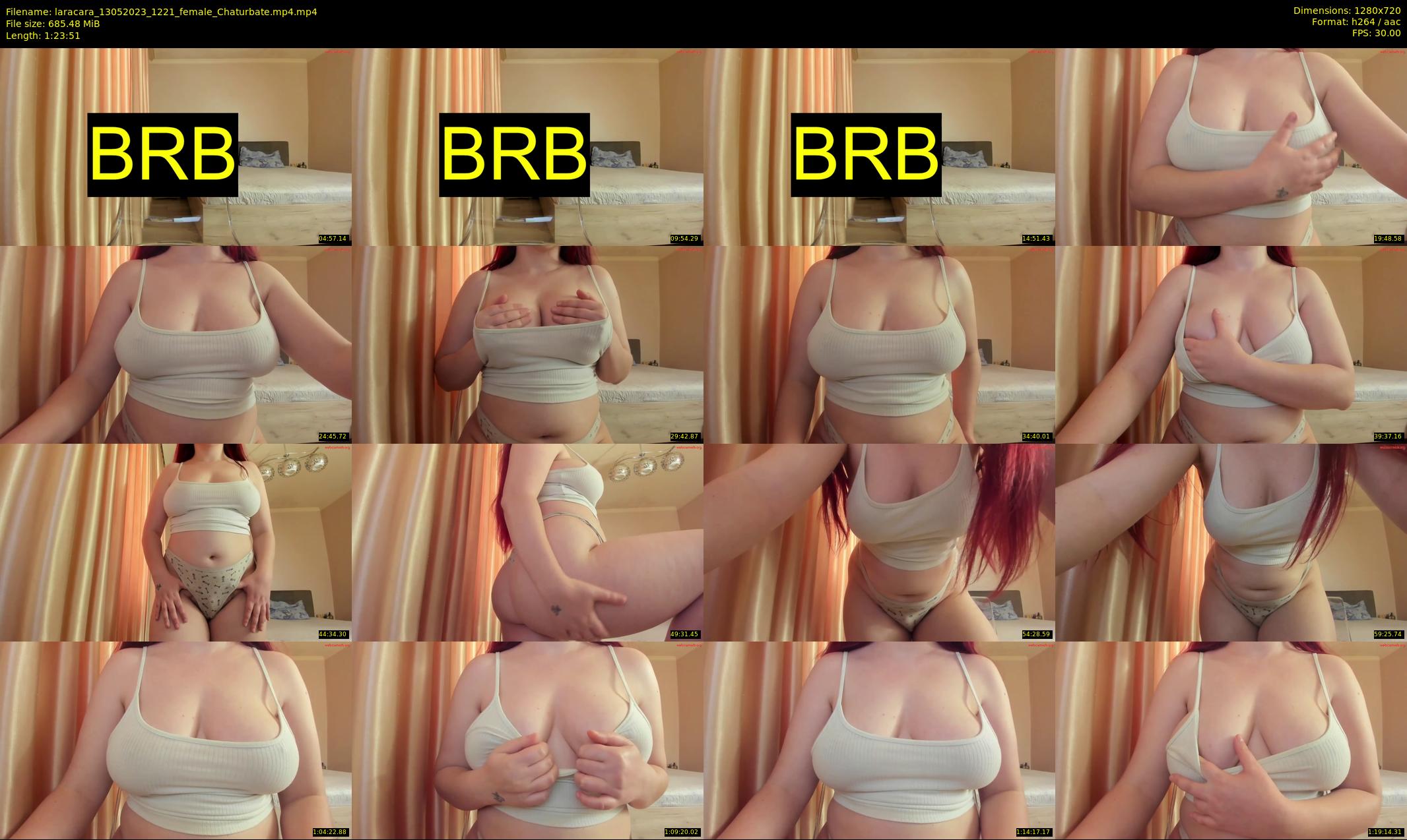 laracara — 84 minute Chaturbate female cam show recording, 720p, May 13, 2023